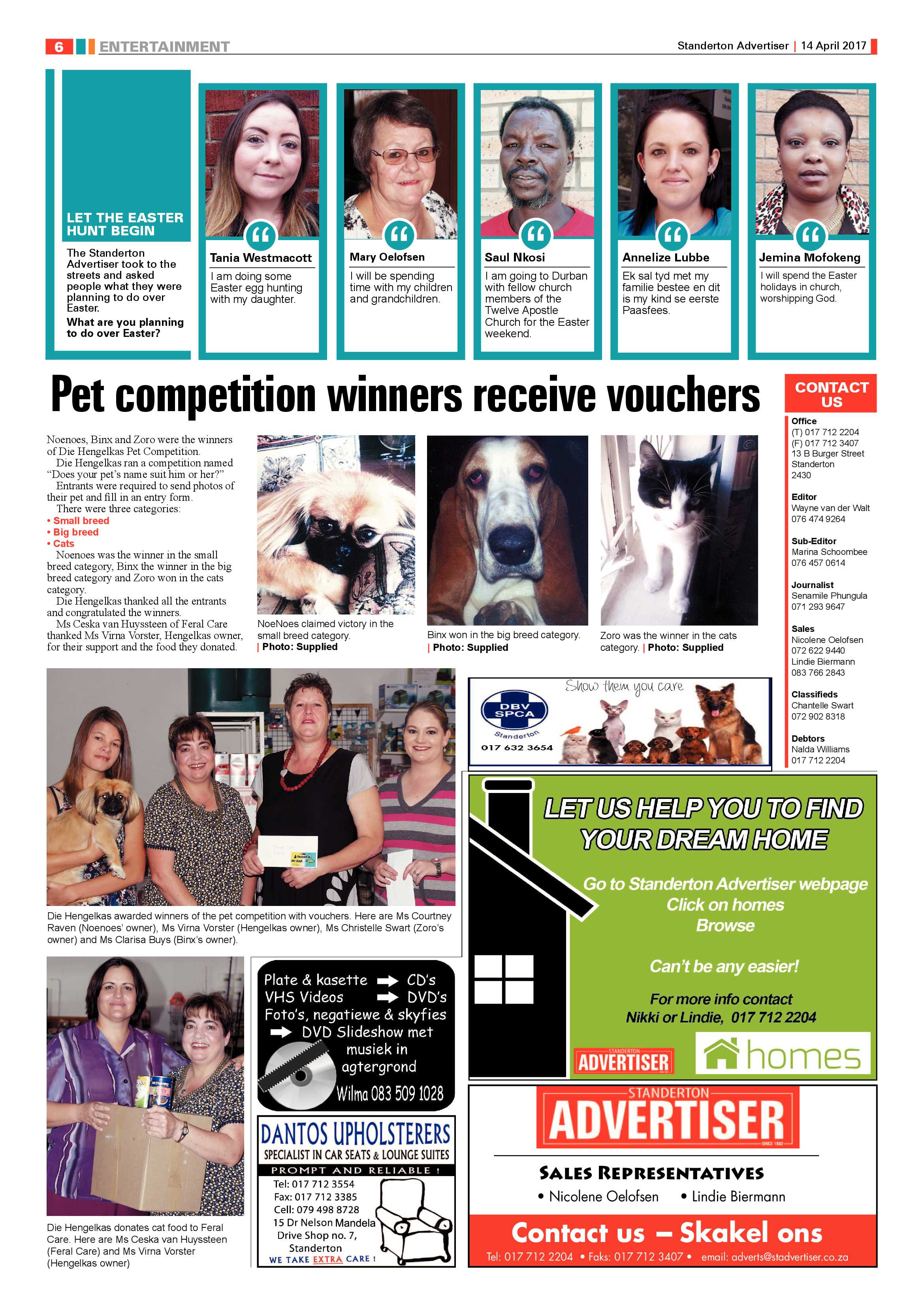 Standerton Advertiser 14 April 2017 page 6