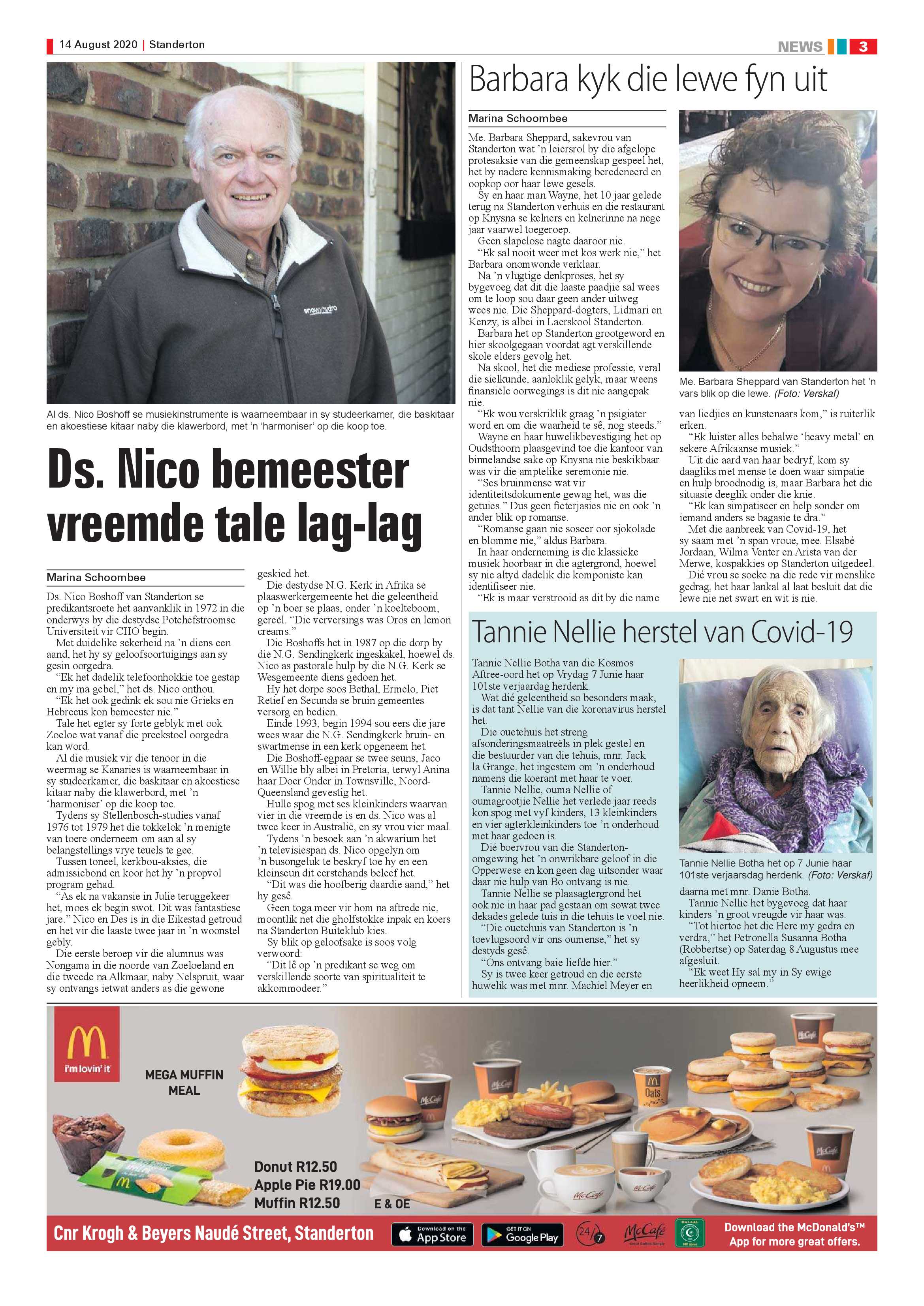 Standerton Advertiser 14 August 2020 page 3