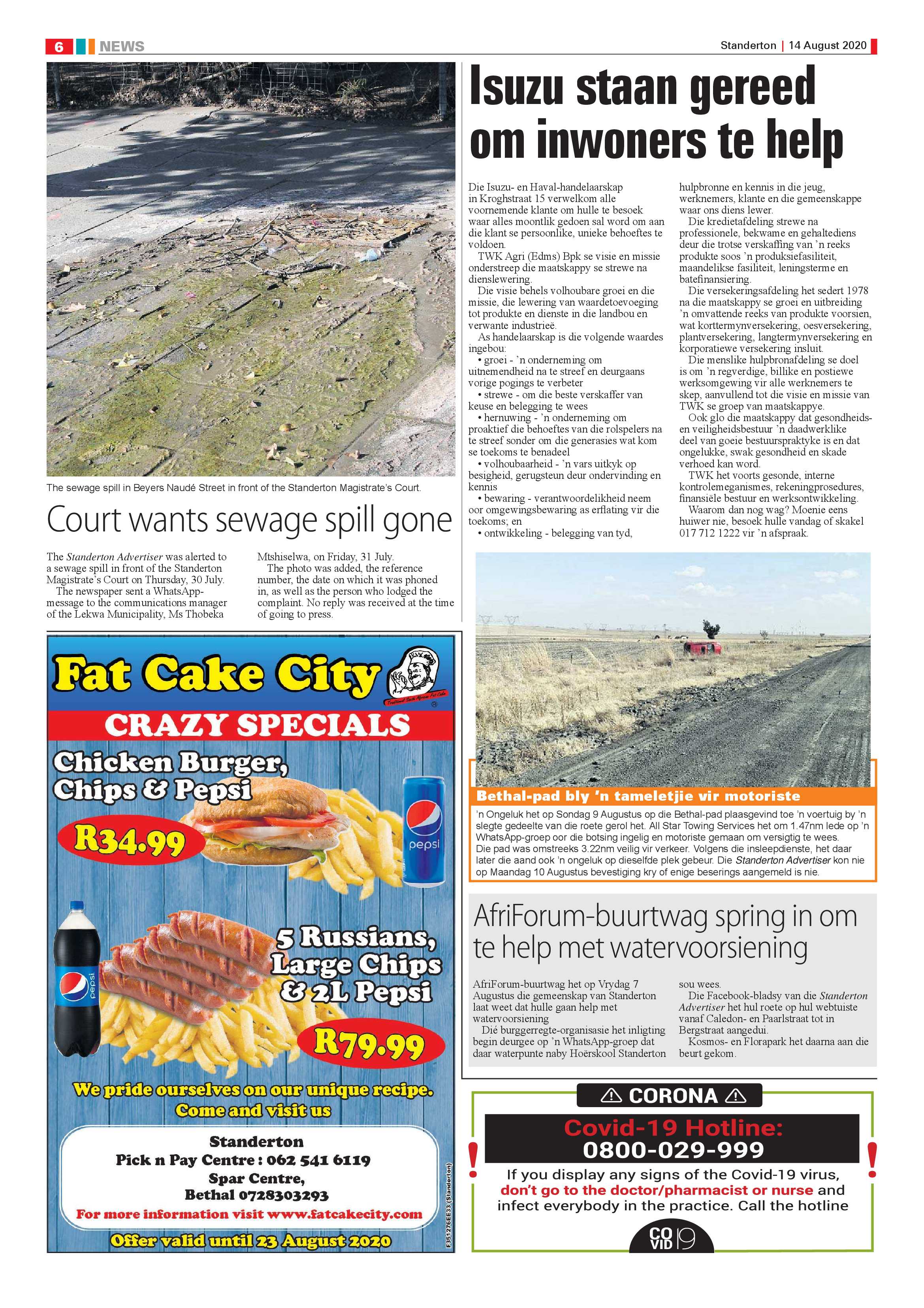 Standerton Advertiser 14 August 2020 page 6