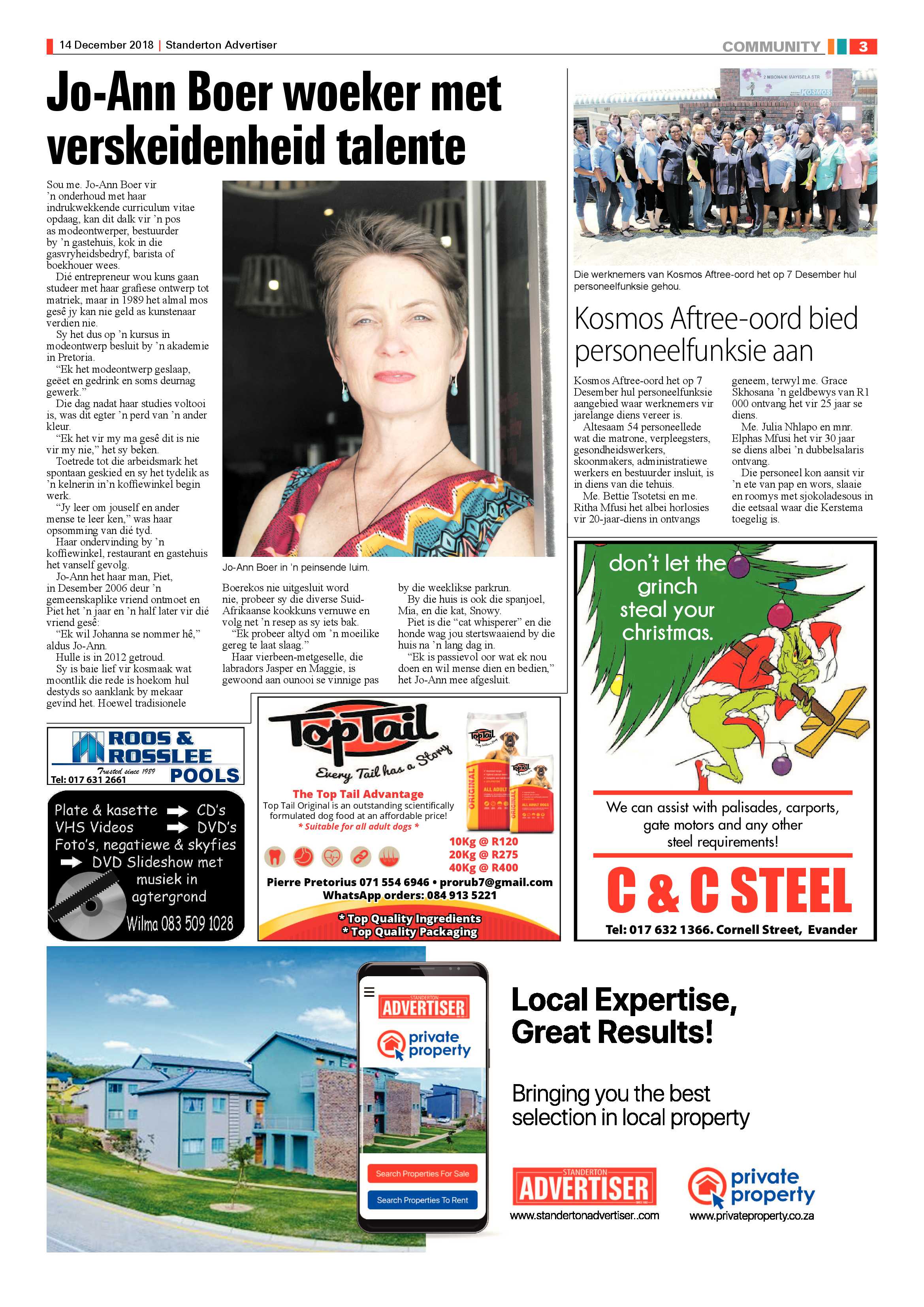 Standerton Advertiser 14 December 2018 page 3