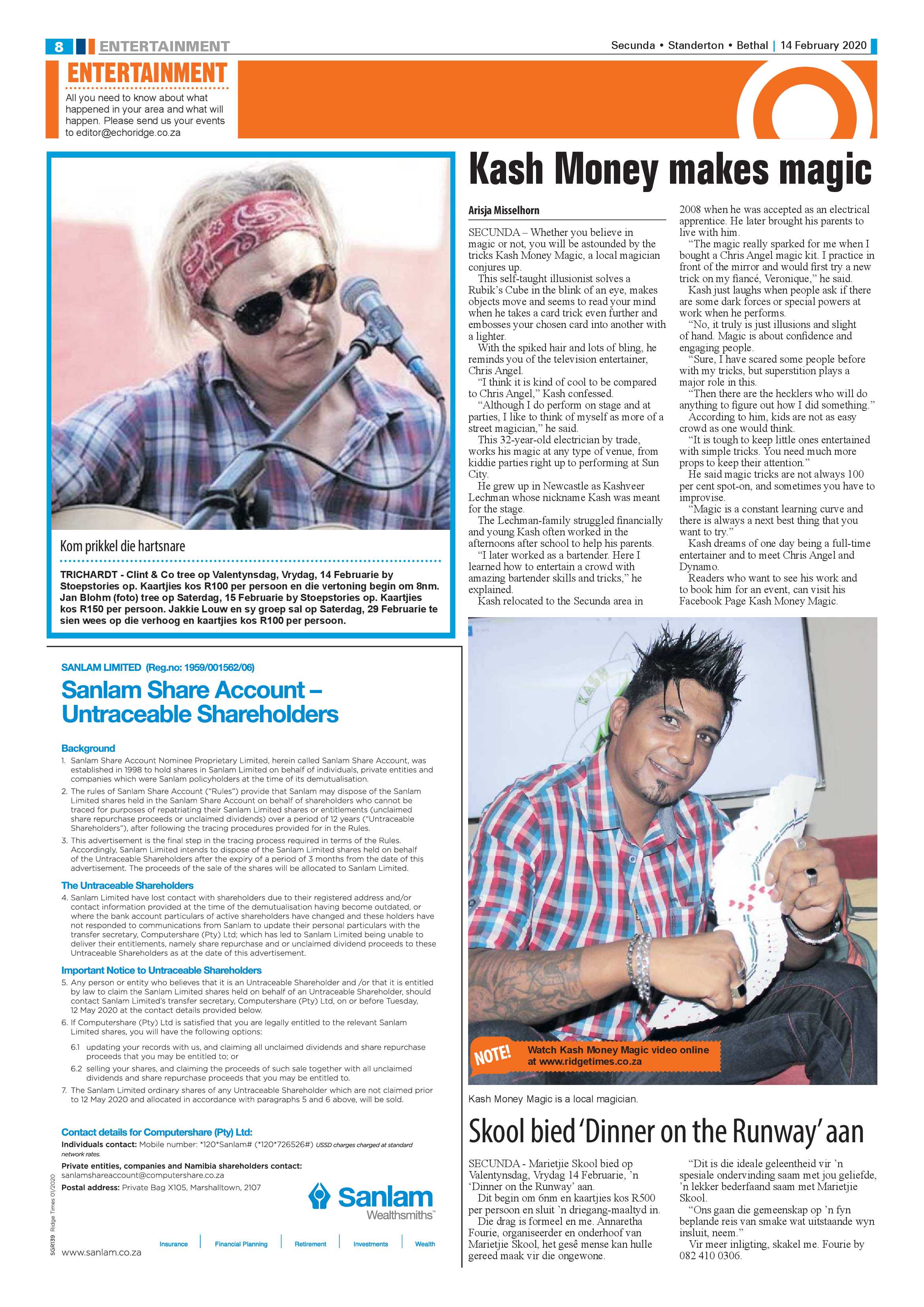 Standerton Advertiser 14 February 2020 page 8