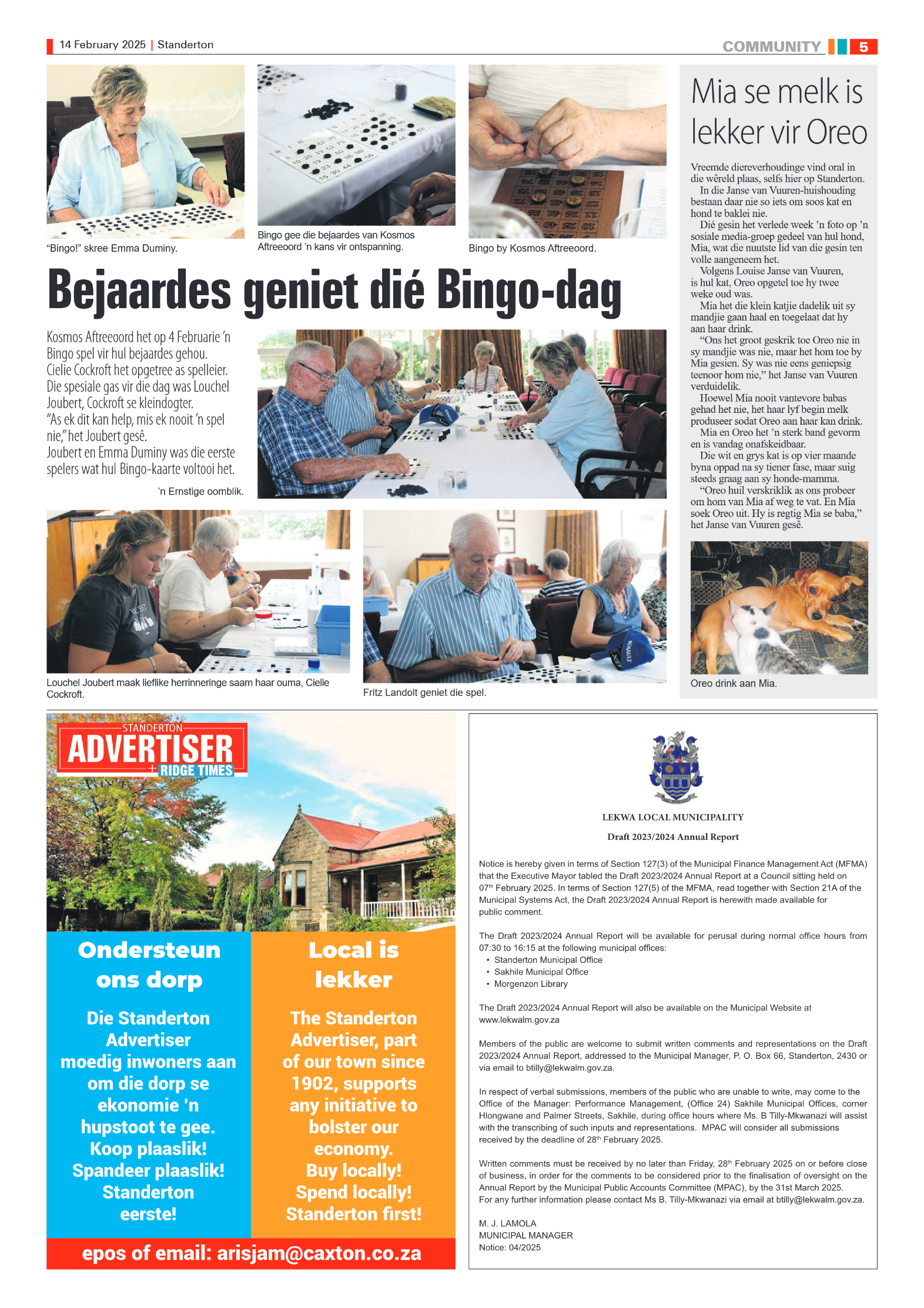 Standerton Advertiser 14 February 2025 page 5