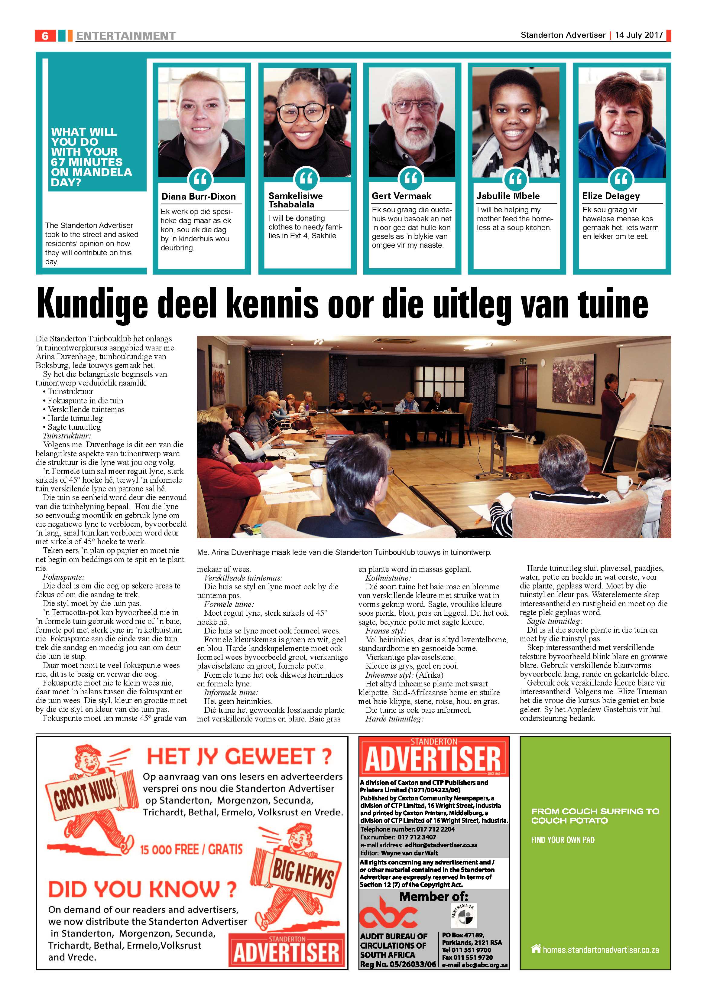Standerton Advertiser 14 July 2017 page 6