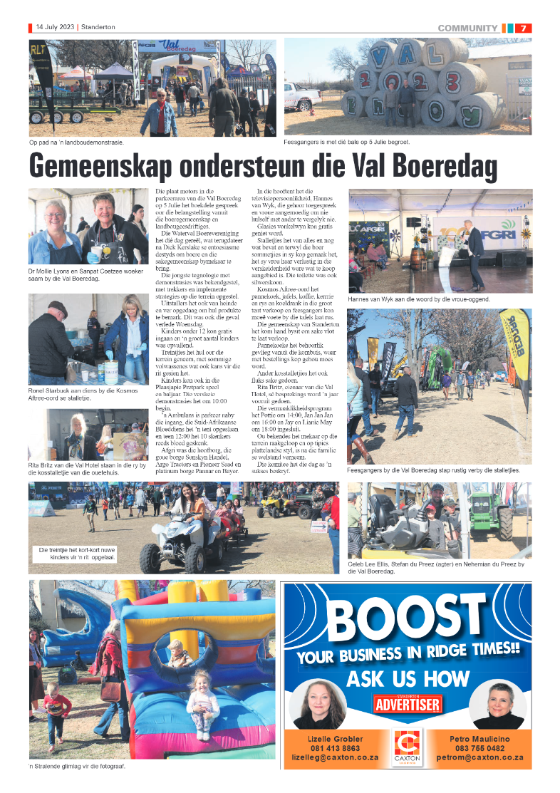 Standerton Advertiser 14 July 2023 page 7