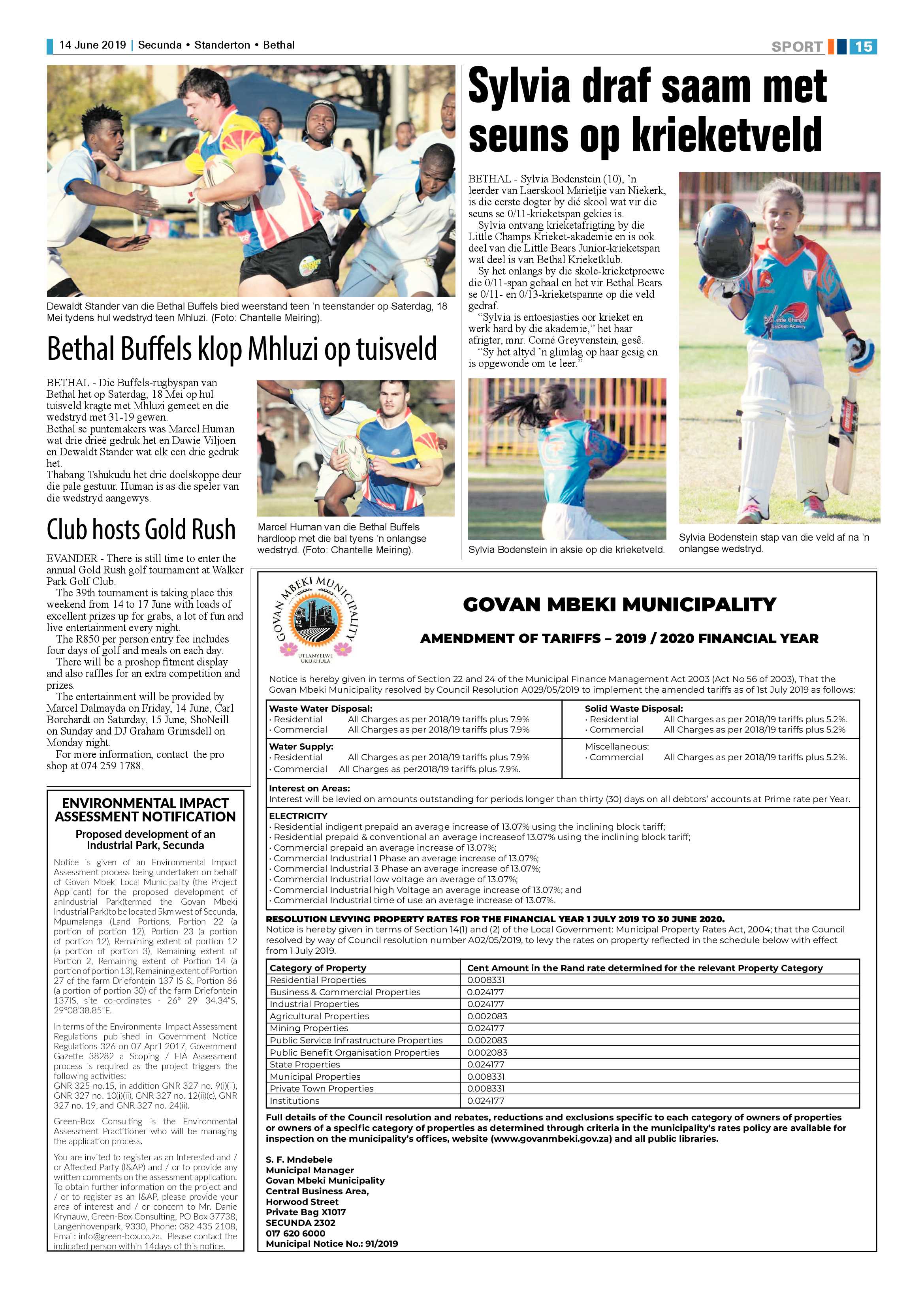 Standerton Advertiser 14 June 2019 page 19