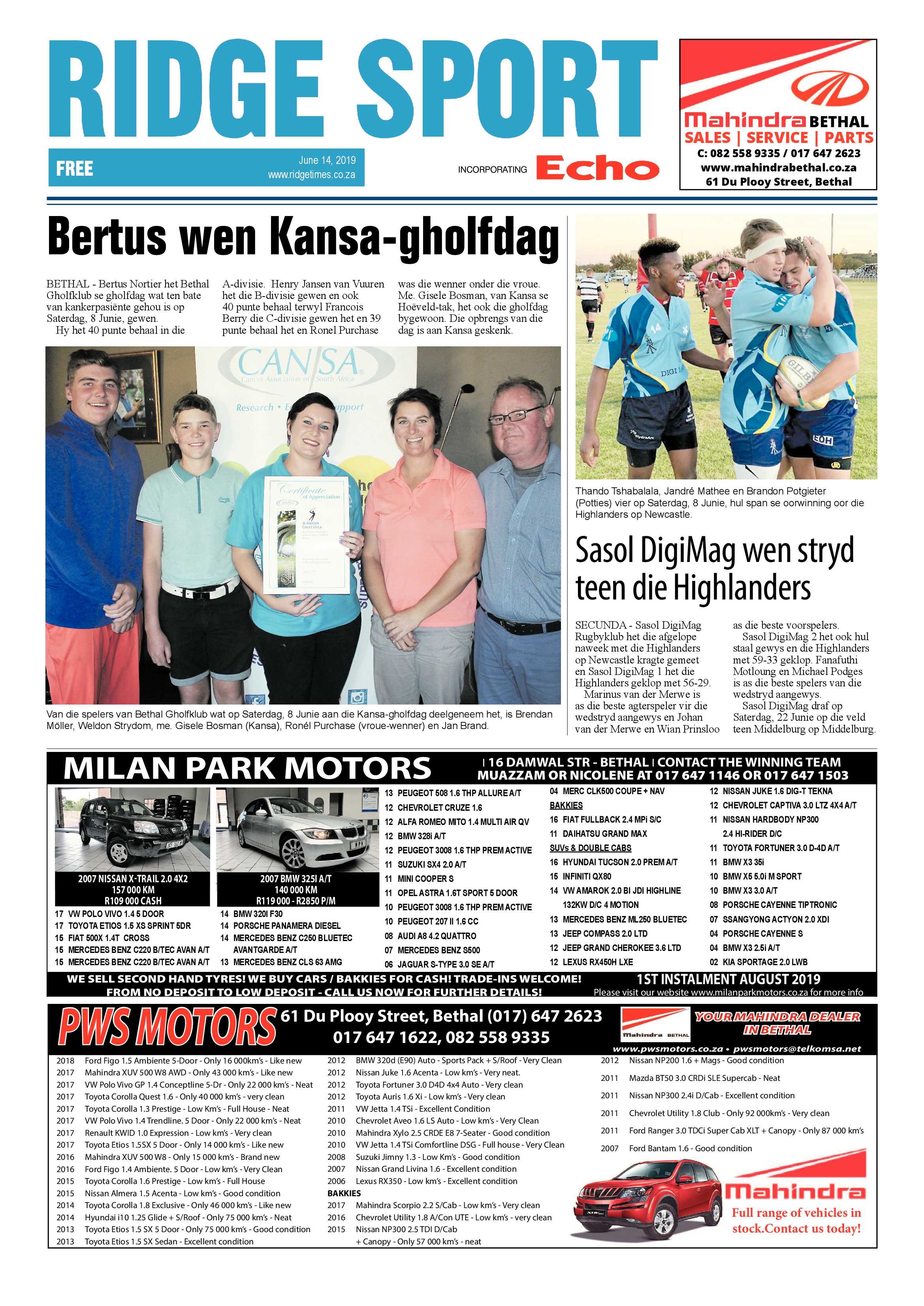 Standerton Advertiser 14 June 2019 page 20