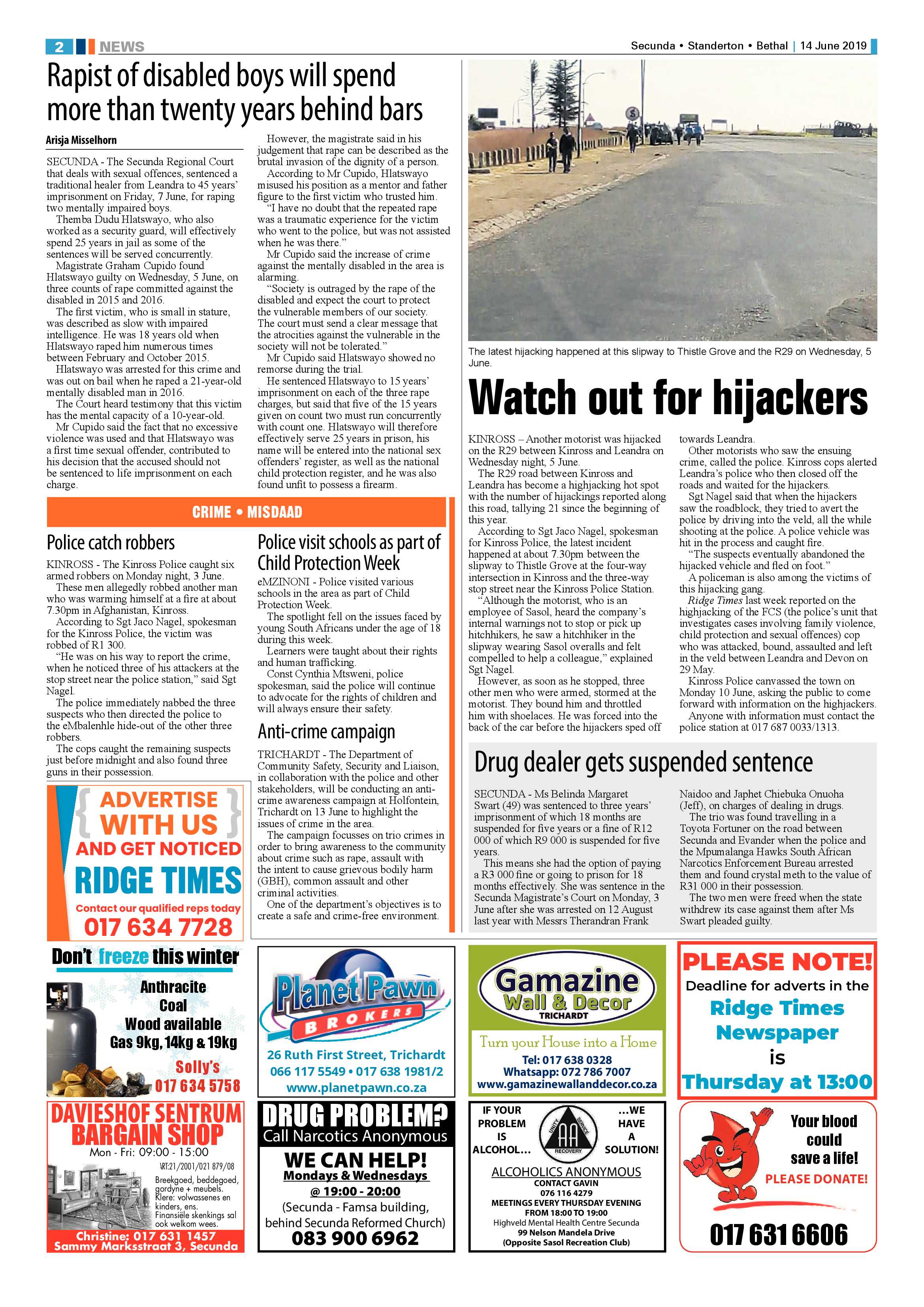 Standerton Advertiser 14 June 2019 page 6