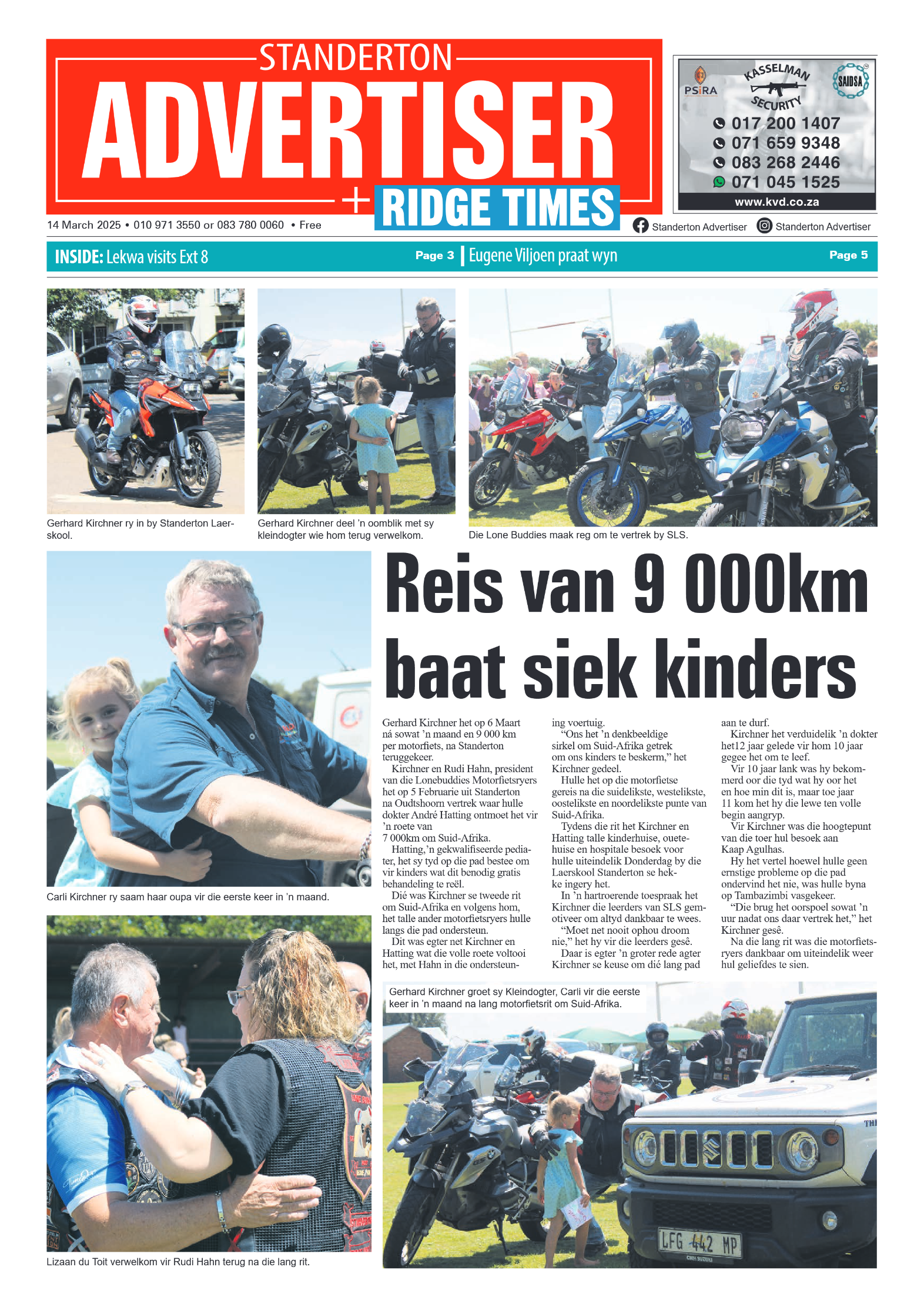 Standerton Advertiser 14 March 2025 page 1