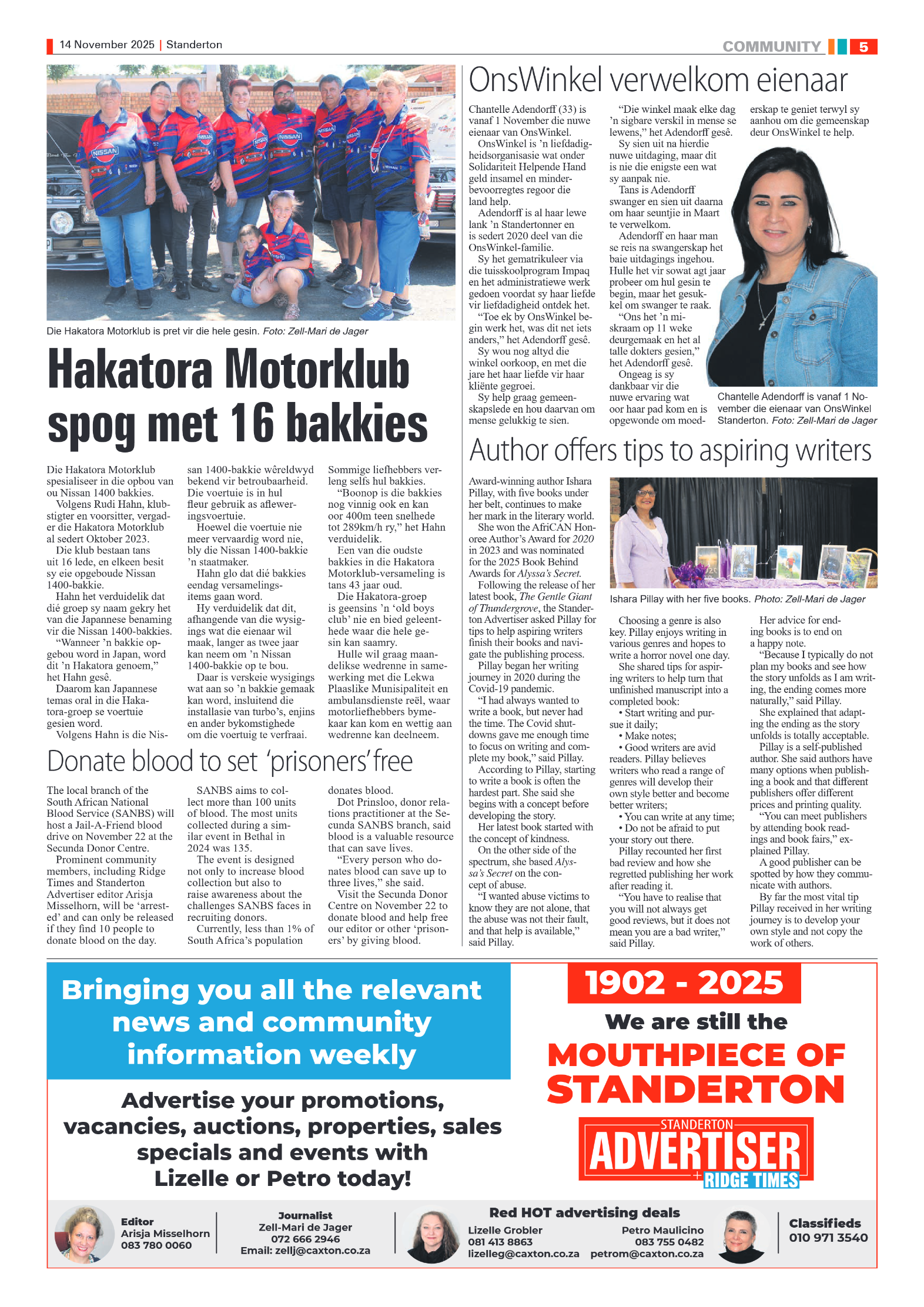Standerton Advertiser 14 November 2025 page 5