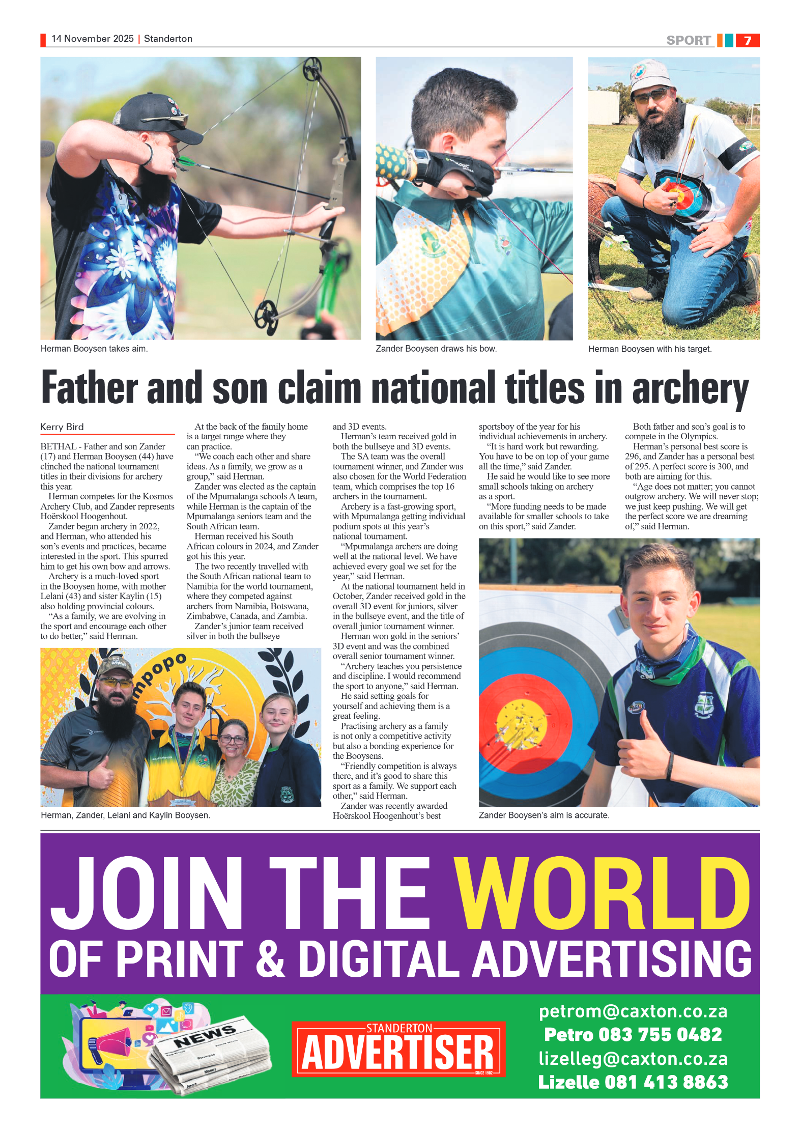 Standerton Advertiser 14 November 2025 page 7