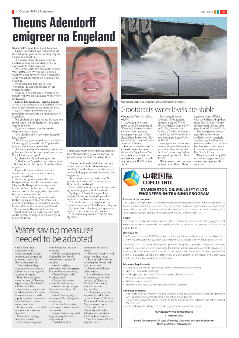 Standerton Advertiser 14 October 2022 page 3