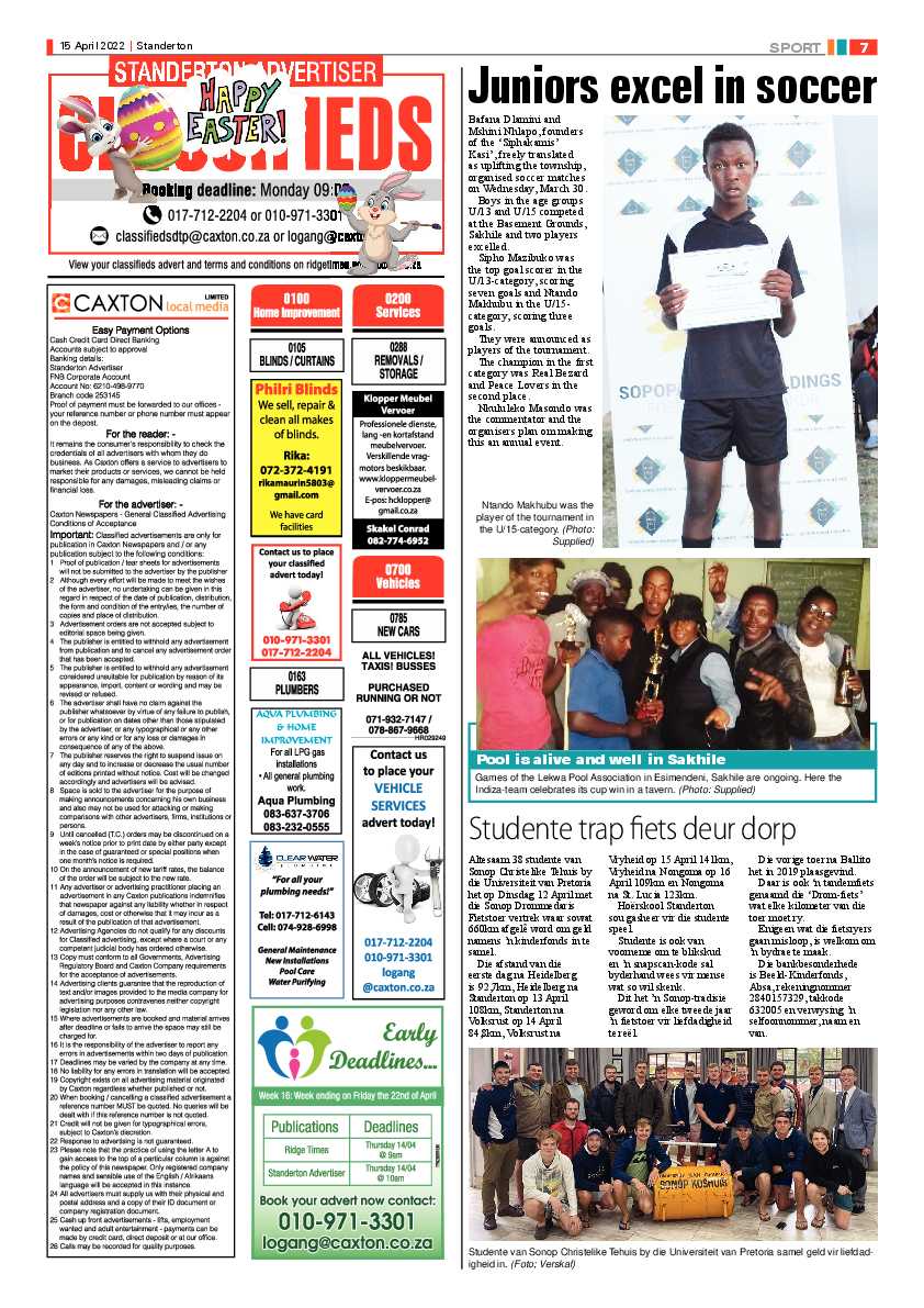 Standerton Advertiser 15 April 2022 page 7