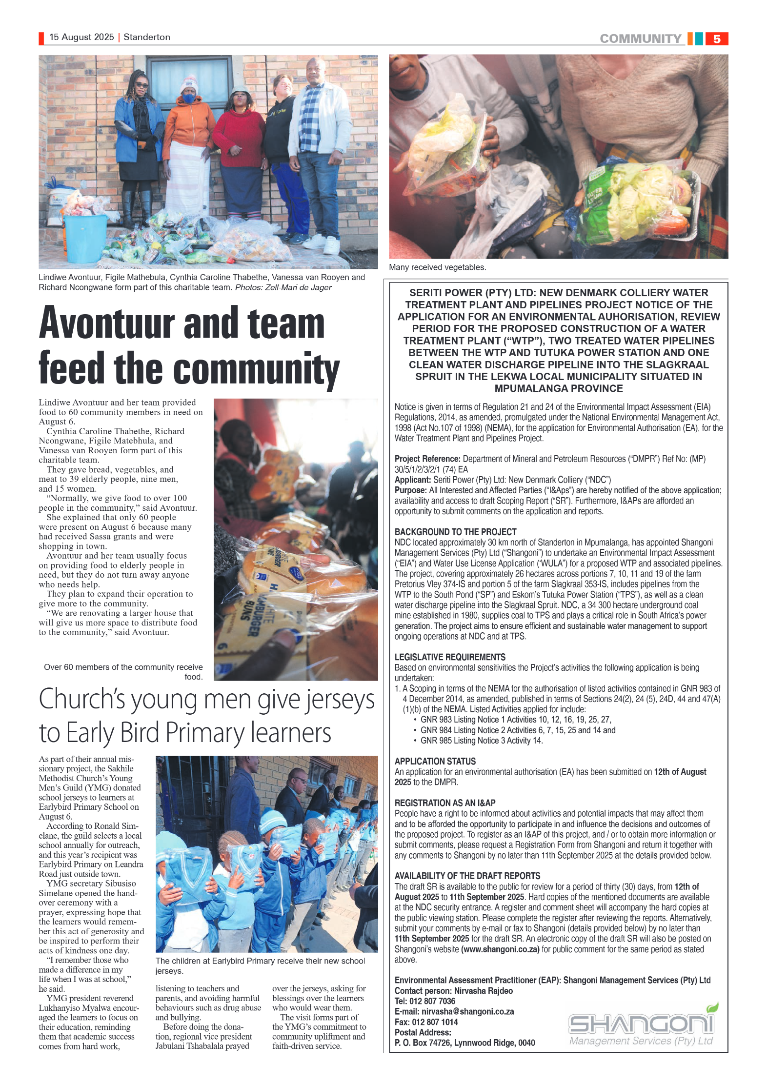Standerton Advertiser 15 August 2025 page 5