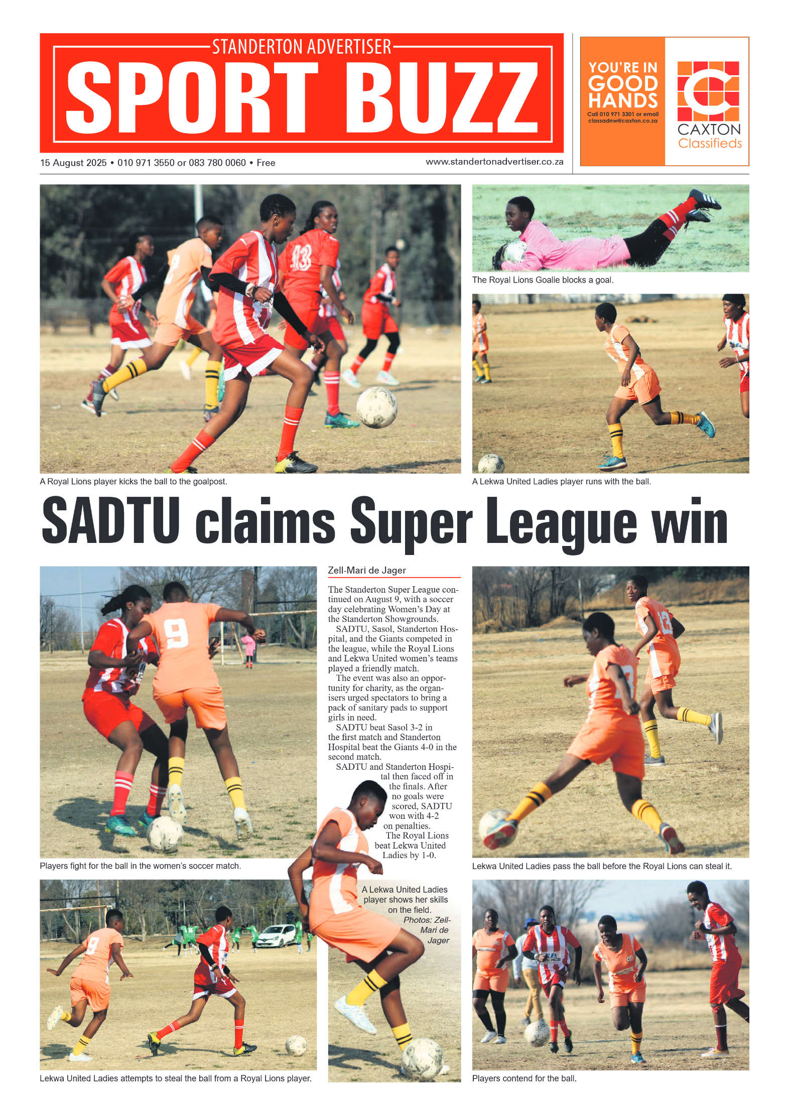 Standerton Advertiser 15 August 2025 page 8