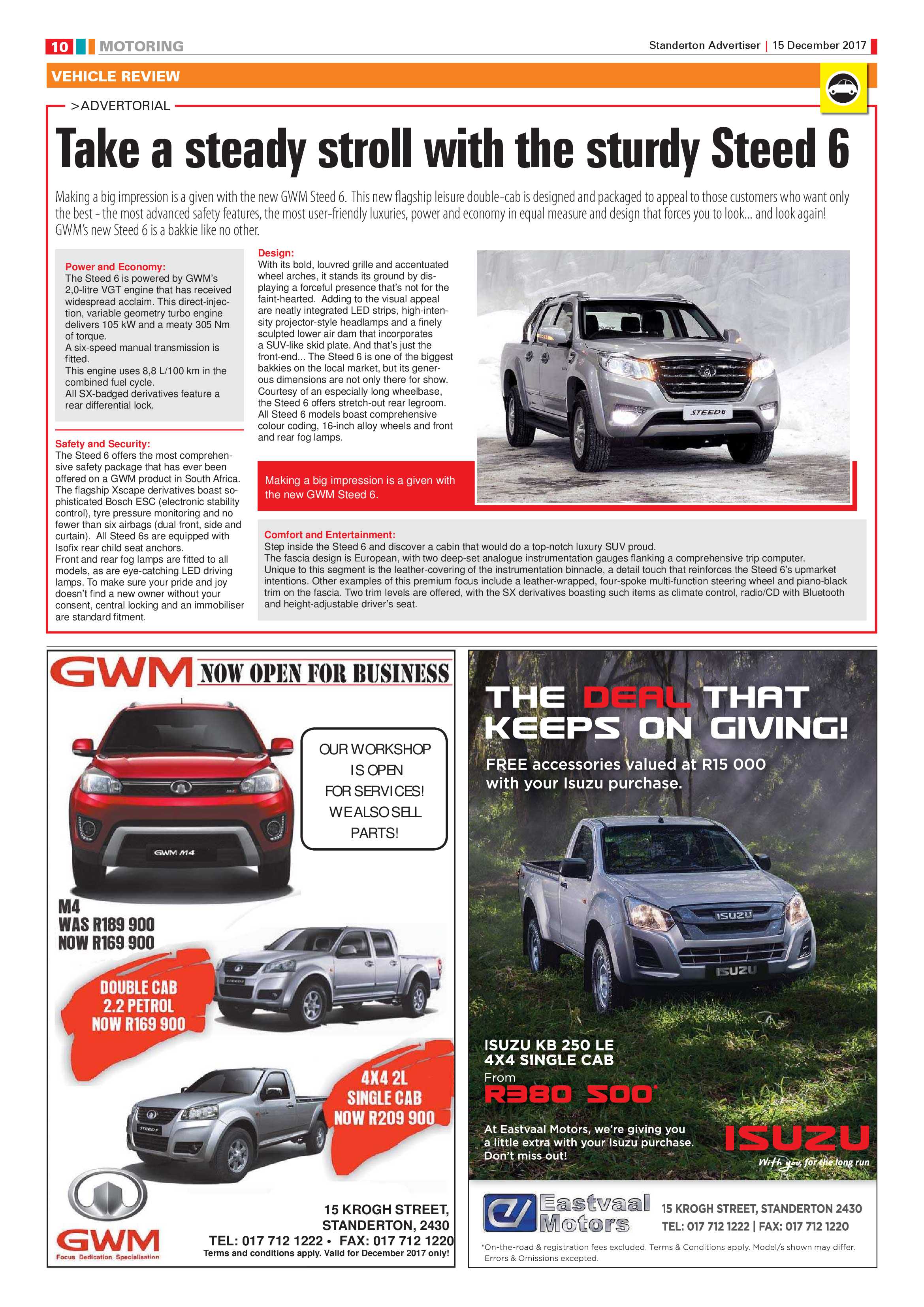 Standerton Advertiser 15 December 2017 page 10