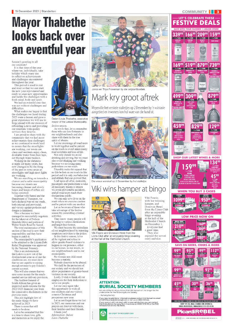 Standerton Advertiser 15 December 2023 page 3