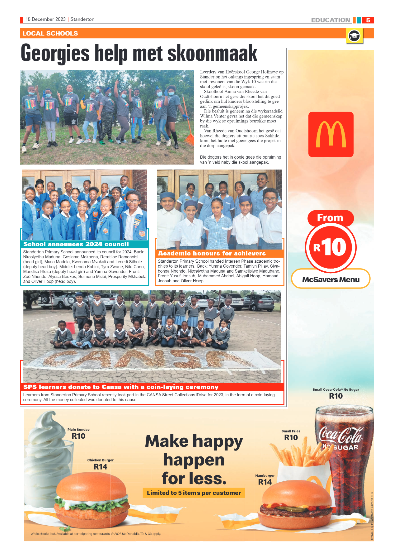 Standerton Advertiser 15 December 2023 page 5