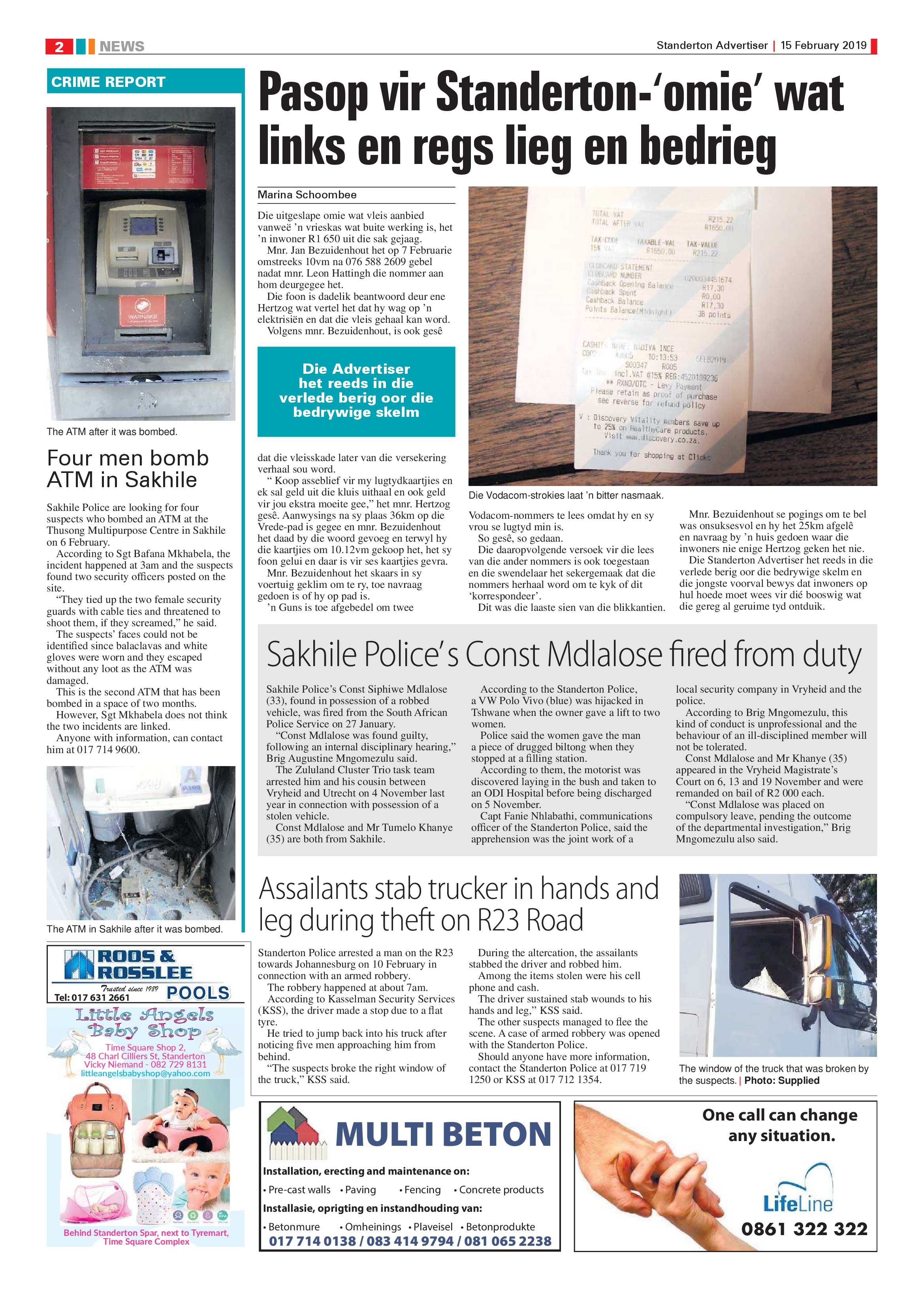 Standerton Advertiser 15 February 2019 page 2