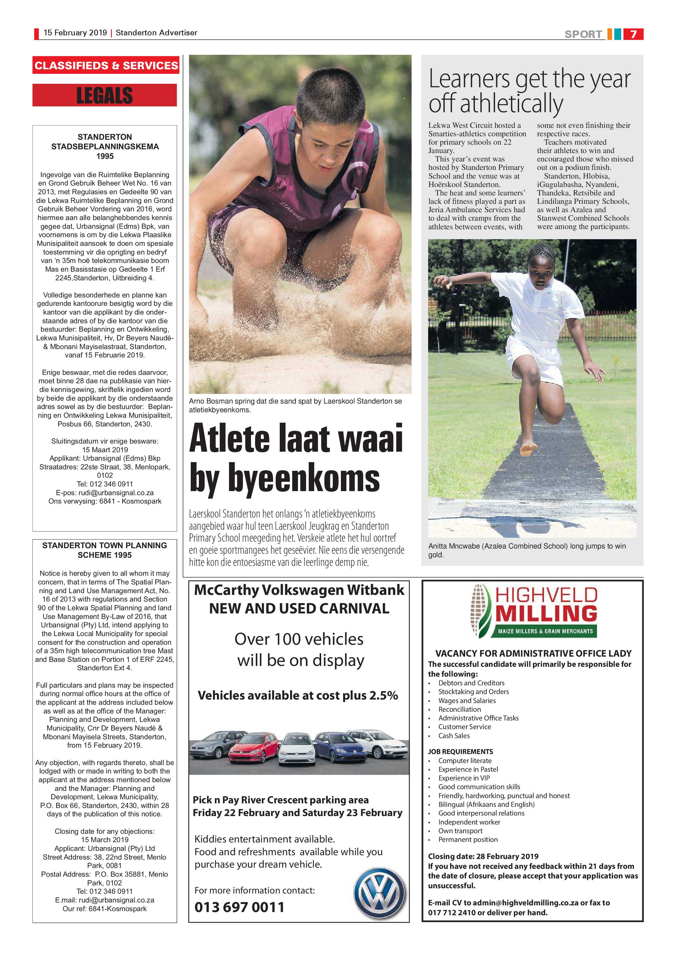 Standerton Advertiser 15 February 2019 page 7