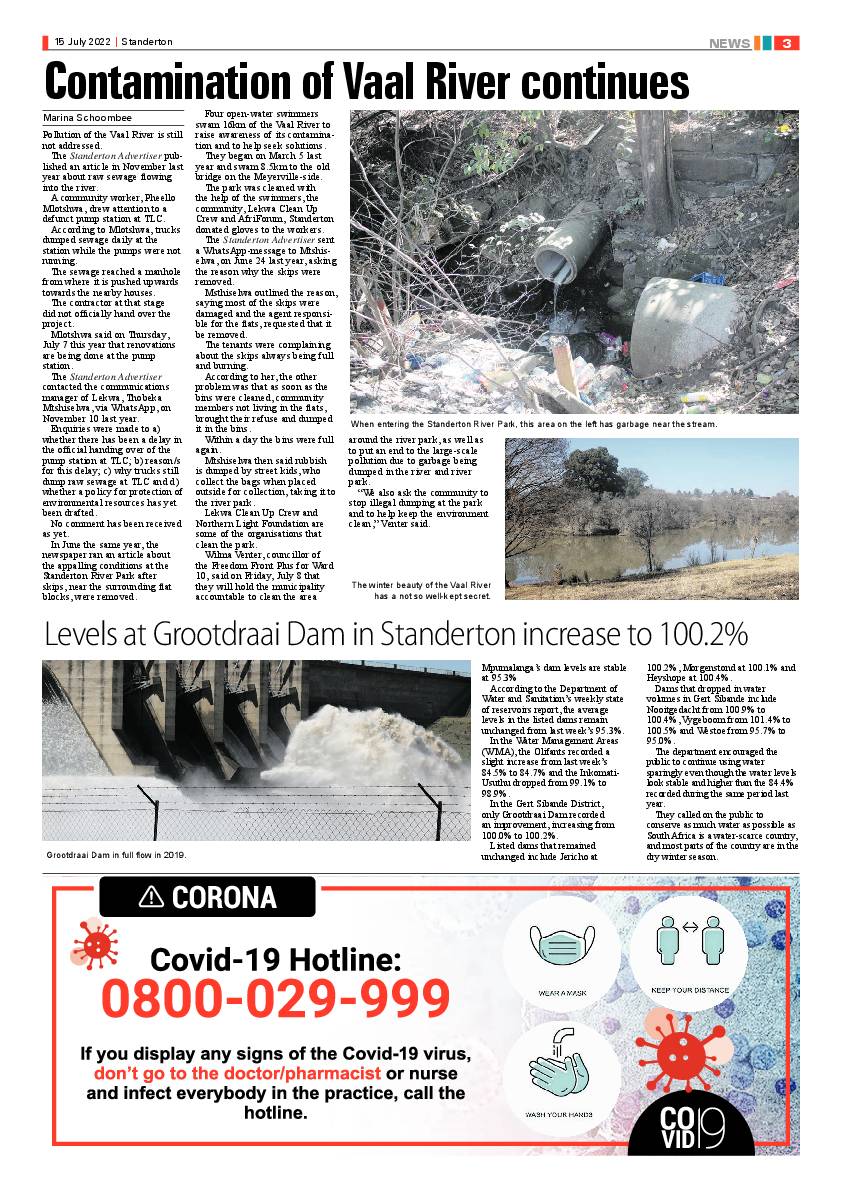Standerton Advertiser 15 July 2022 page 3