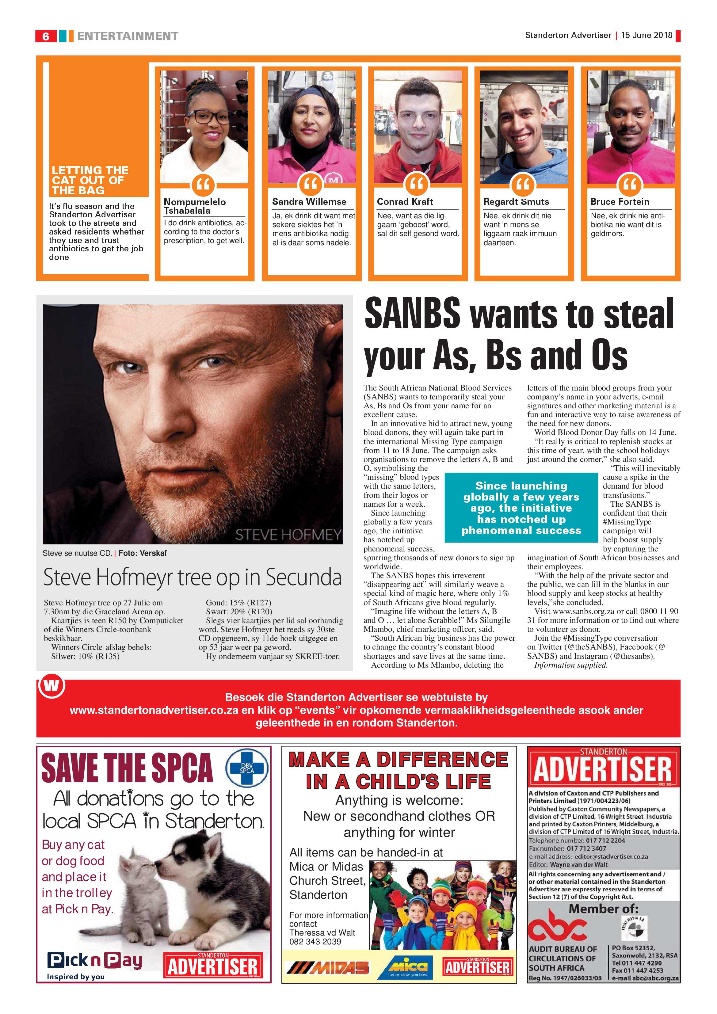 Standerton Advertiser 15 June 2018 page 6