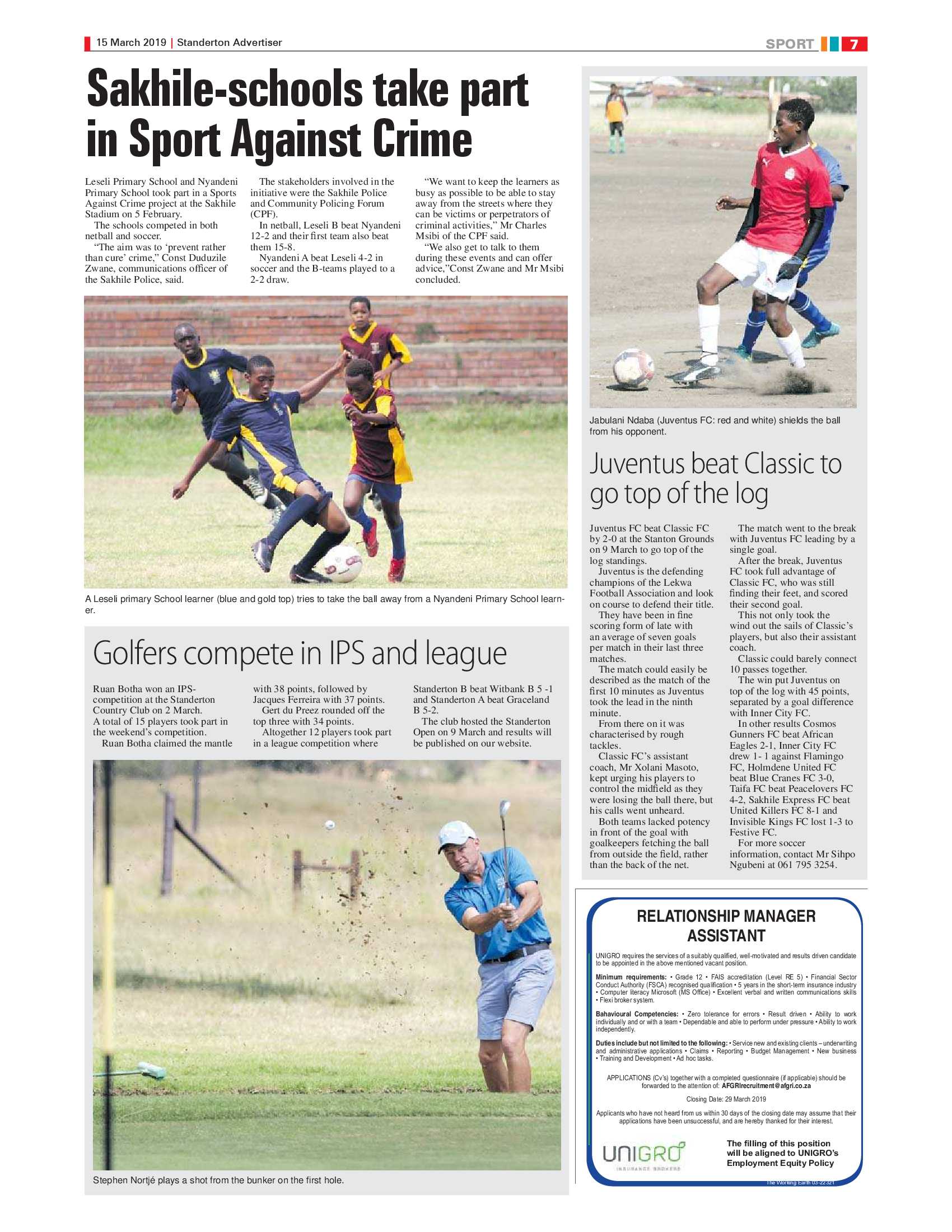 Standerton Advertiser 15 March 2019 page 7