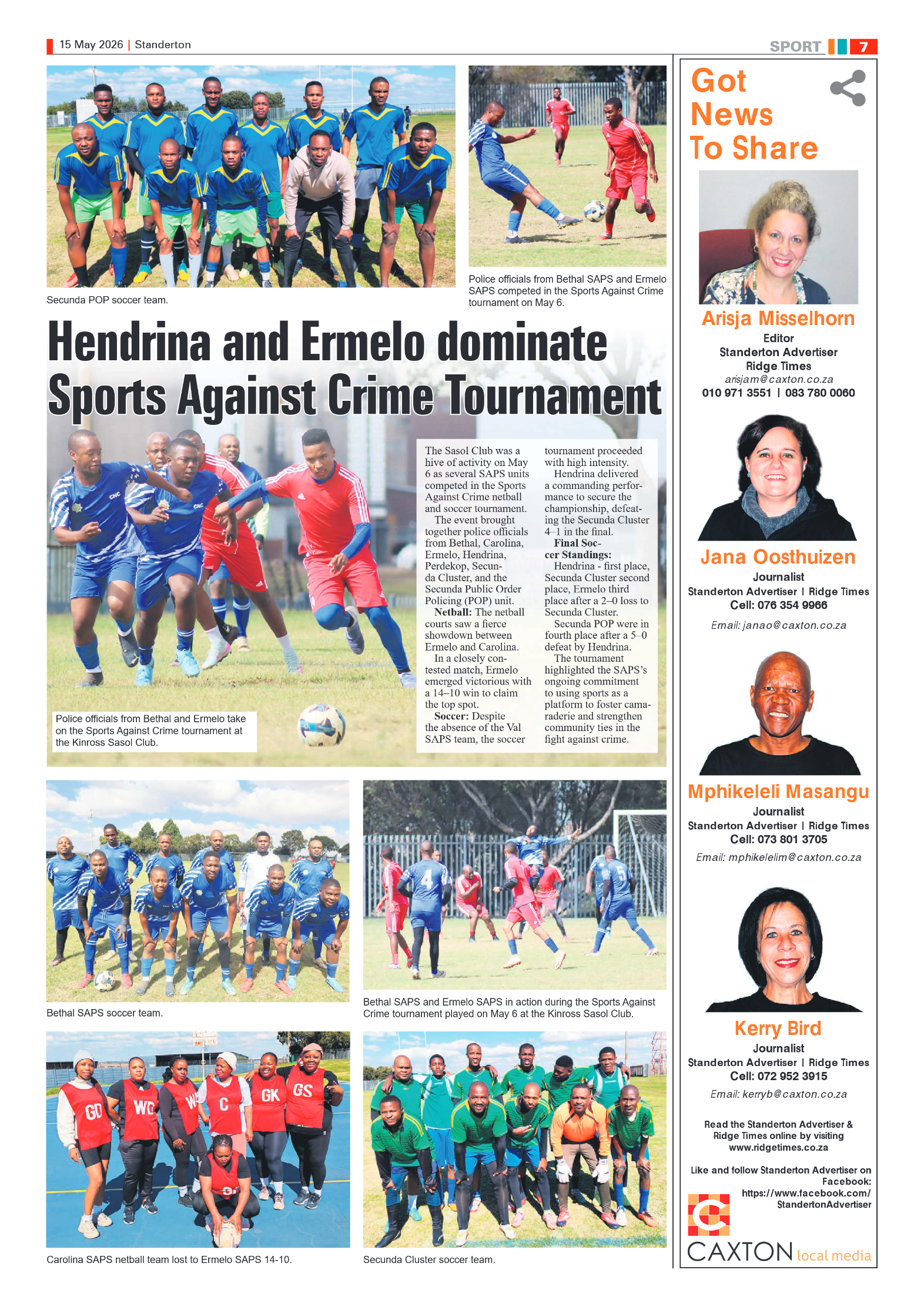 Standerton Advertiser 15 May 2026 page 7