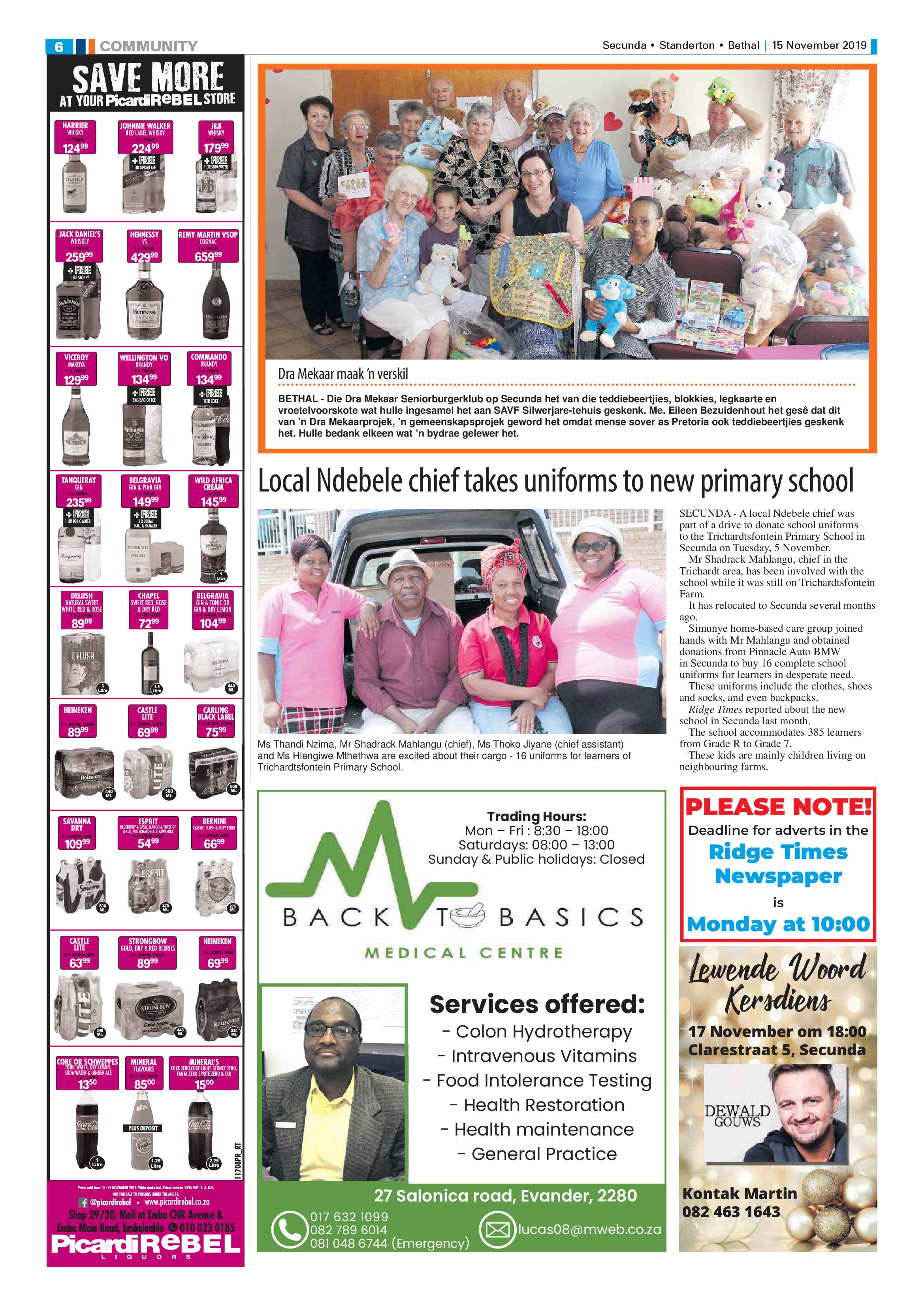 Standerton Advertiser 15 November 2019 page 6