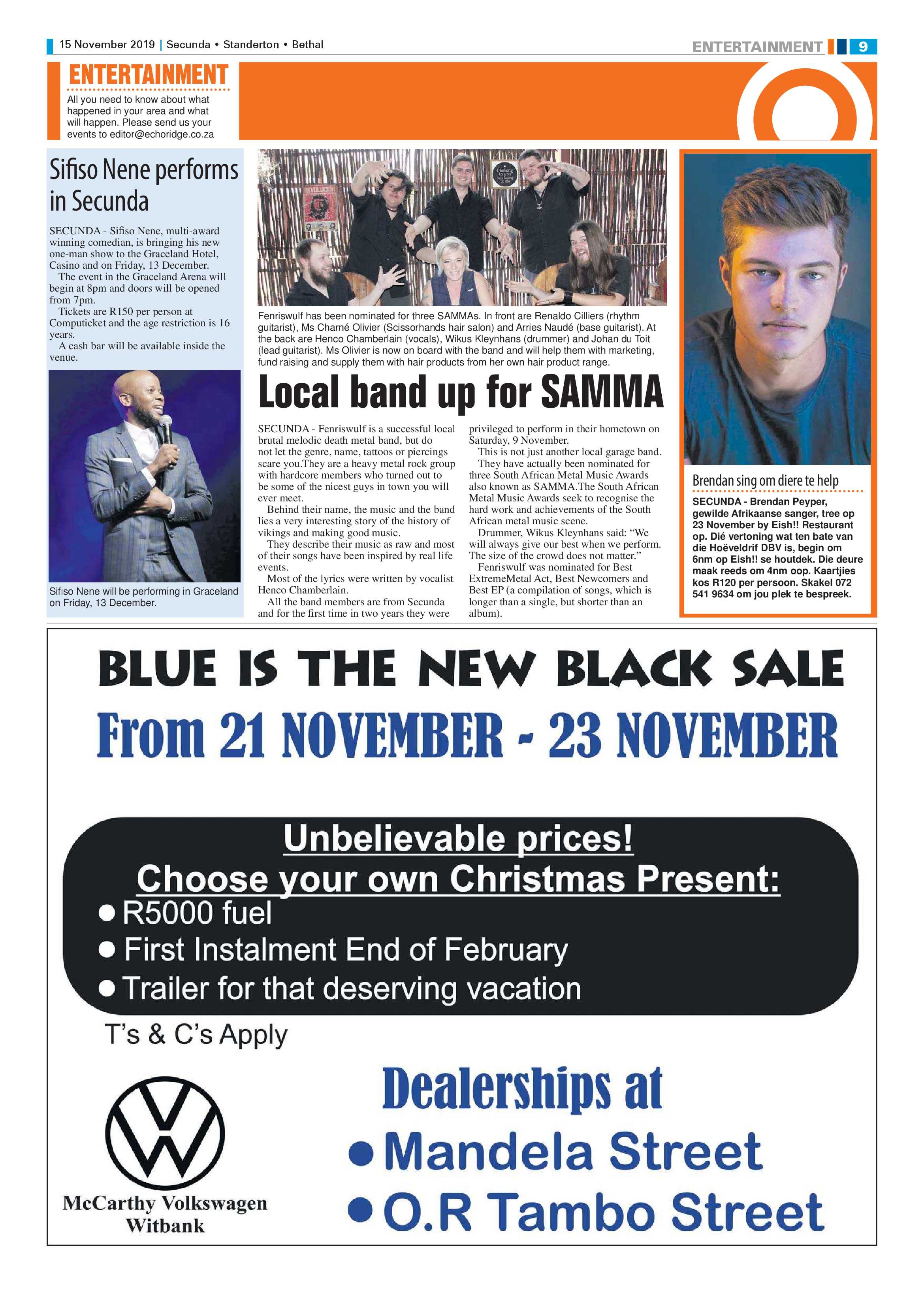 Standerton Advertiser 15 November 2019 page 9