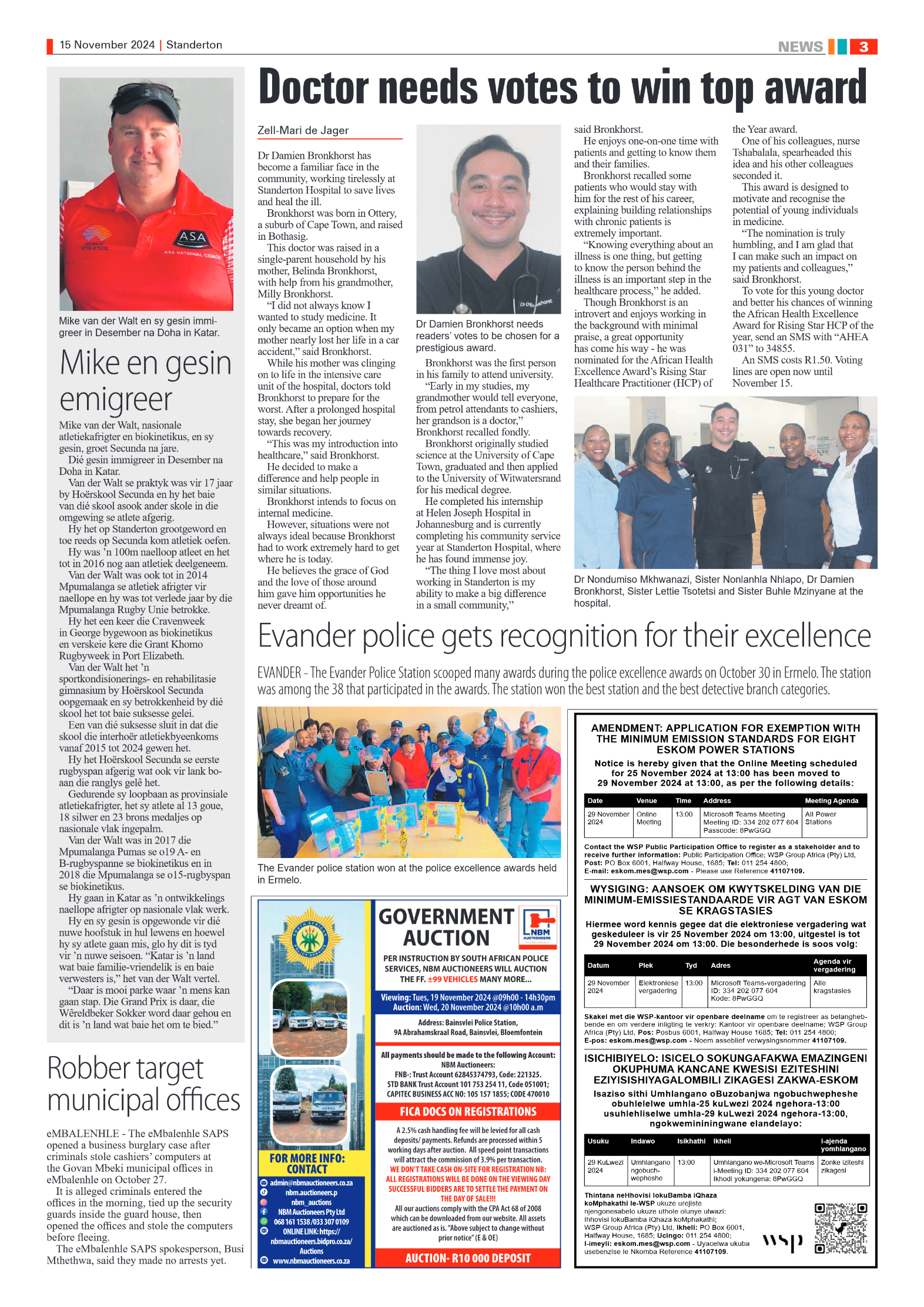 Standerton Advertiser 15 November 2024 page 3