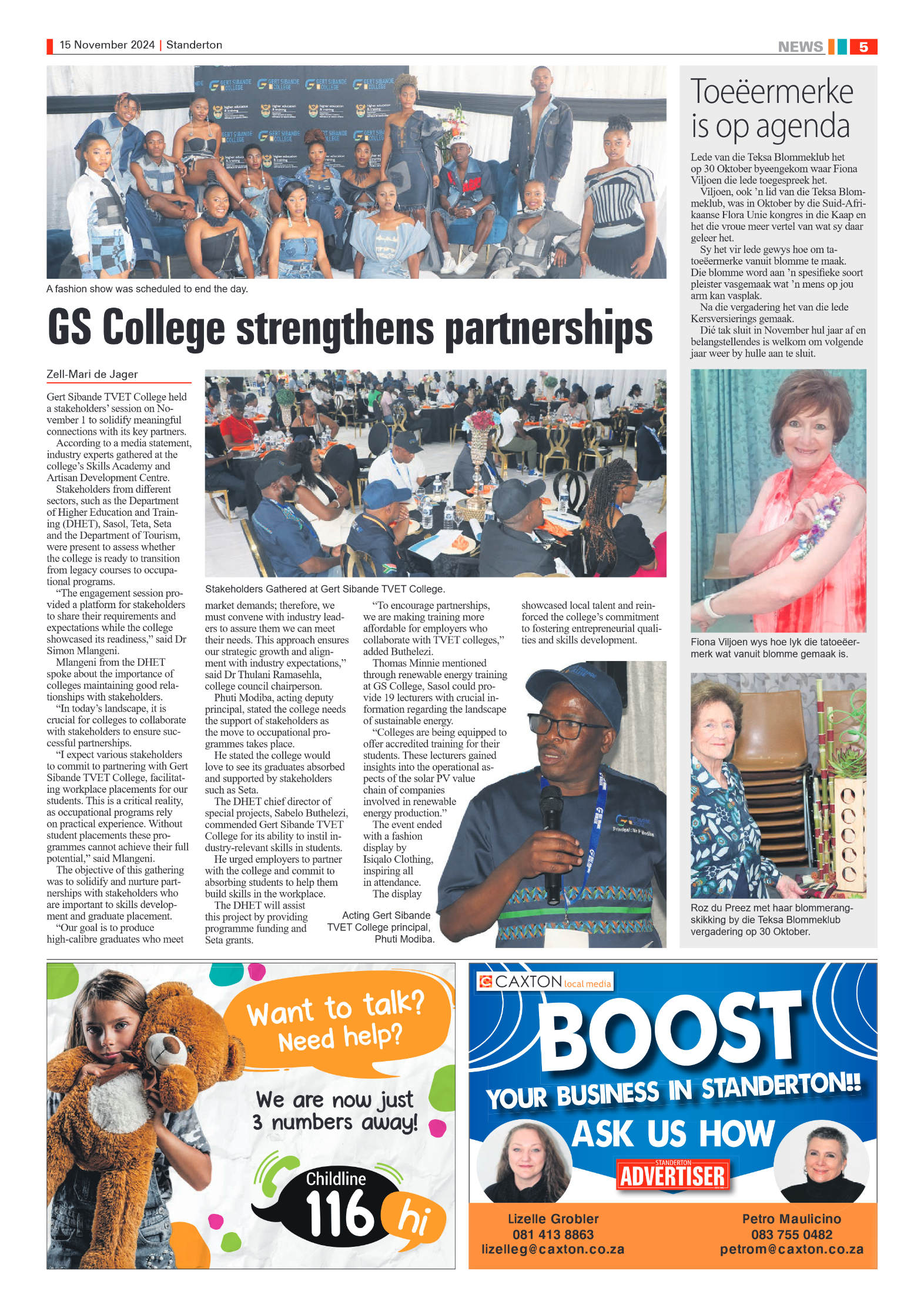 Standerton Advertiser 15 November 2024 page 5