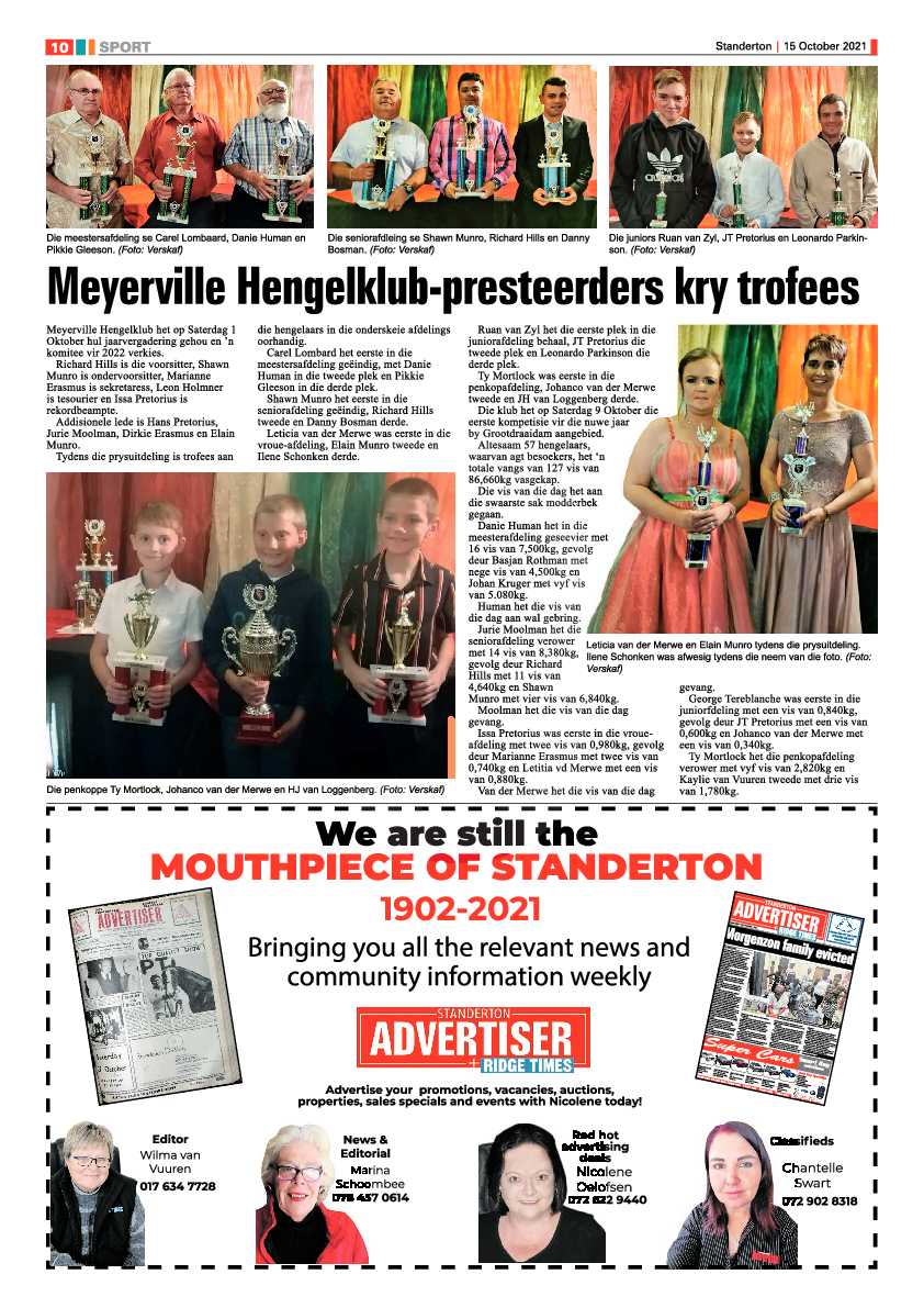 Standerton Advertiser 15 October 2021 page 10