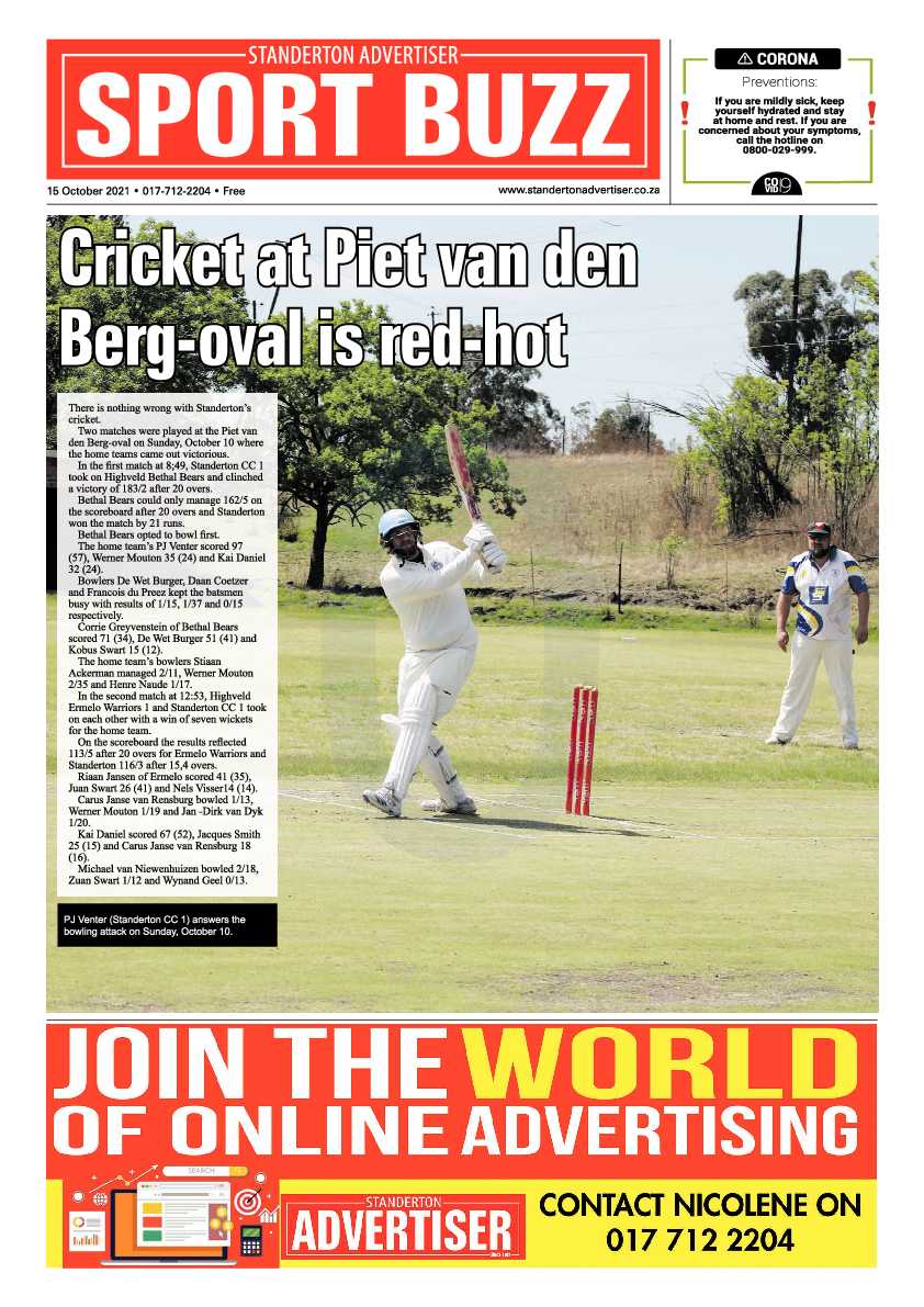Standerton Advertiser 15 October 2021 page 12