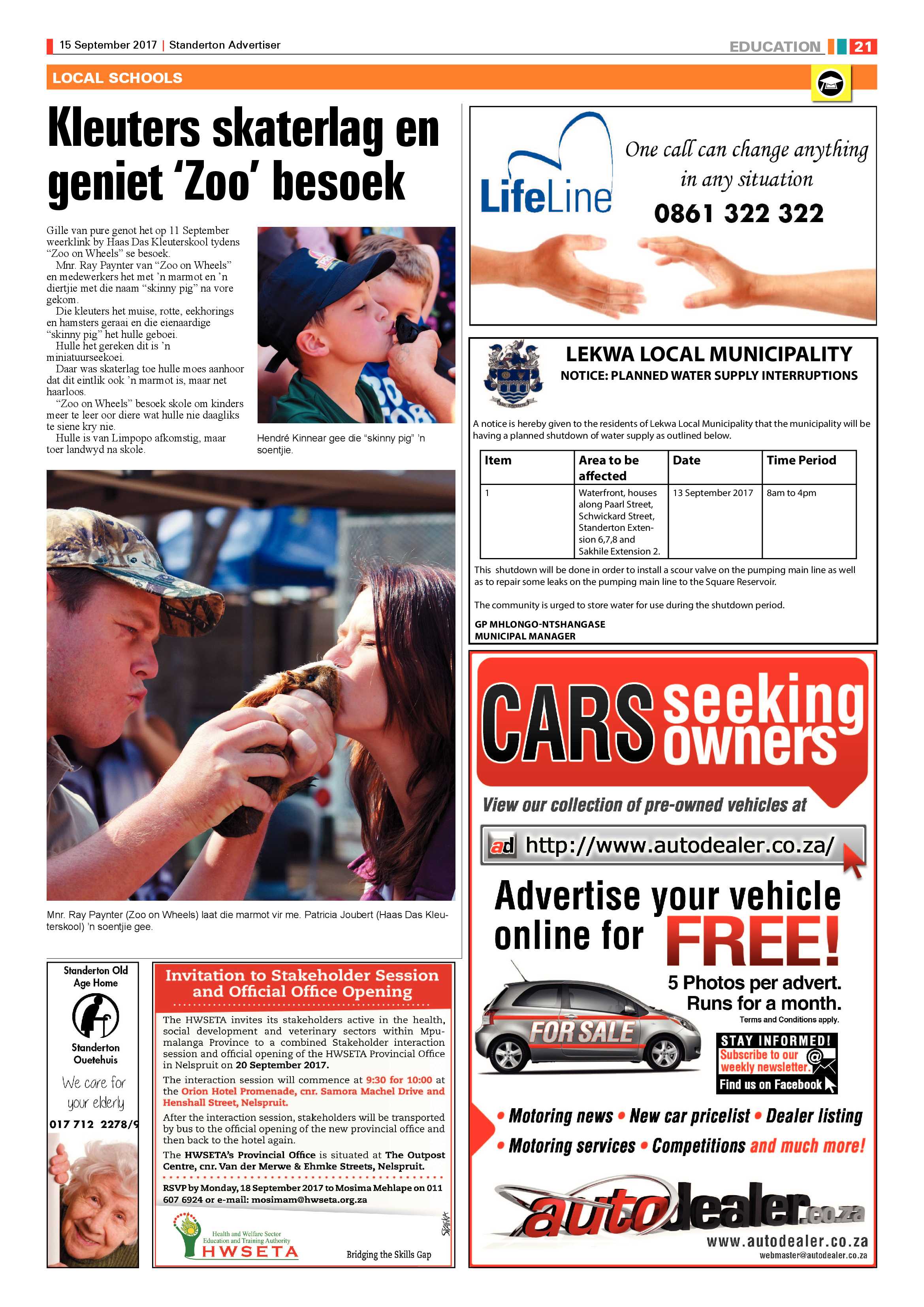 Standerton Advertiser 15 September 2017 page 20