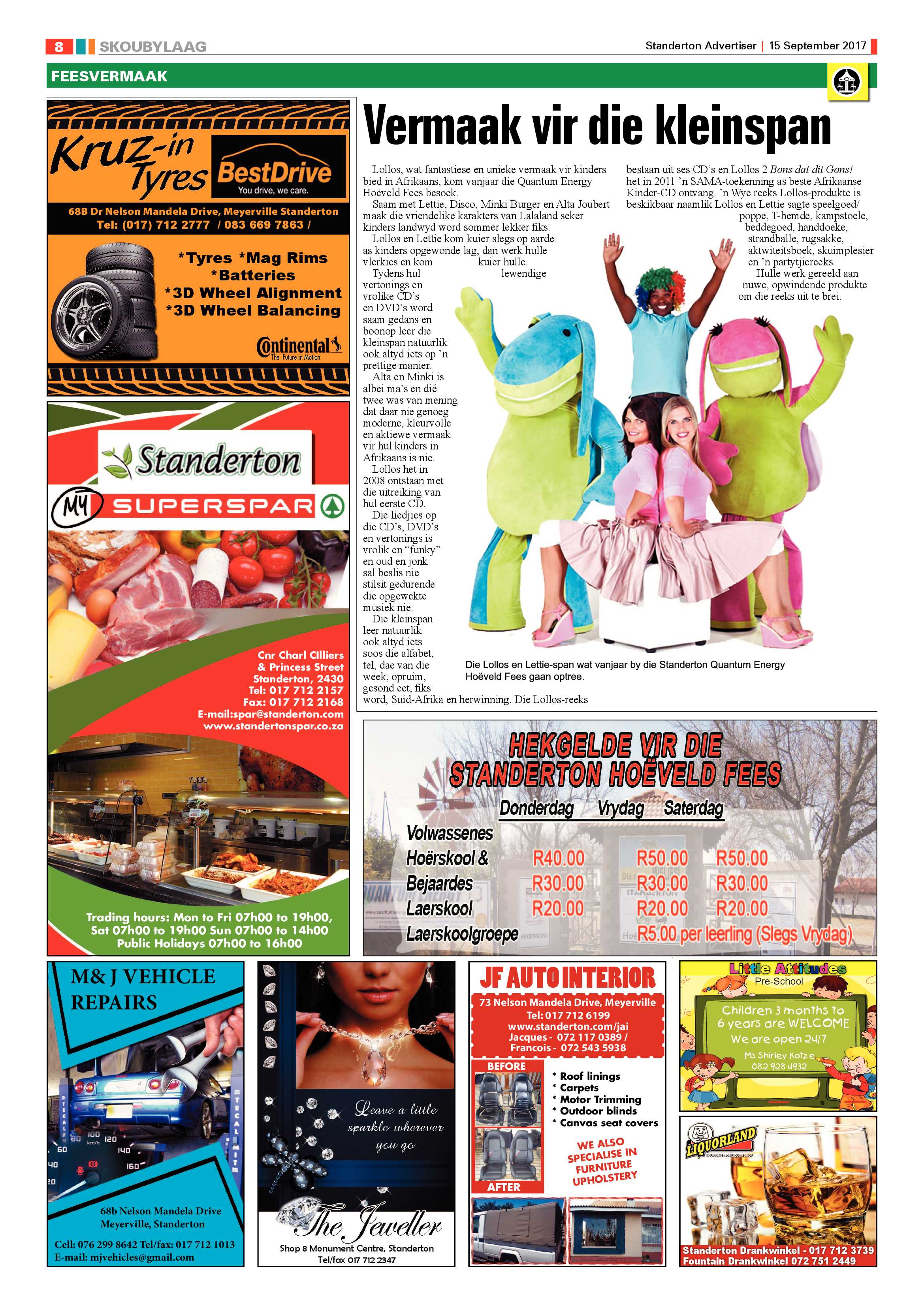 Standerton Advertiser 15 September 2017 page 8