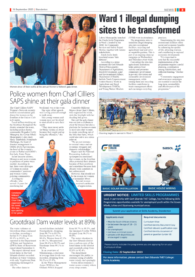 Standerton Advertiser 15 September 2023 page 3