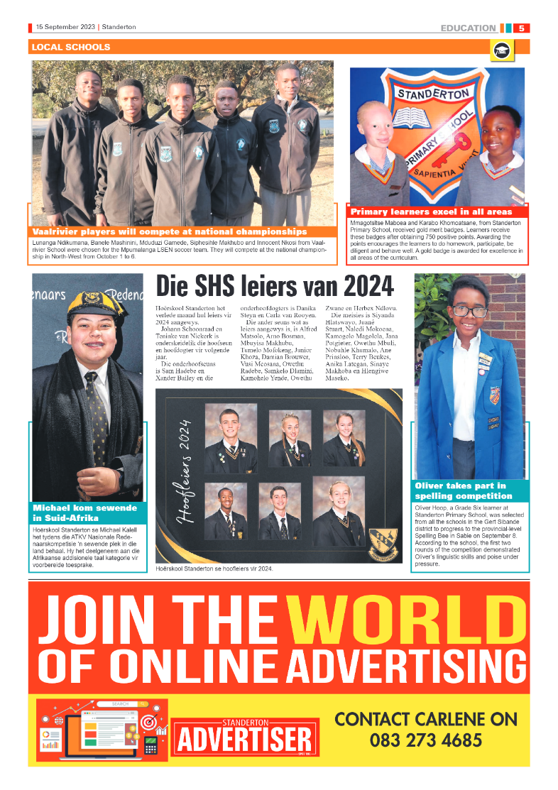 Standerton Advertiser 15 September 2023 page 5