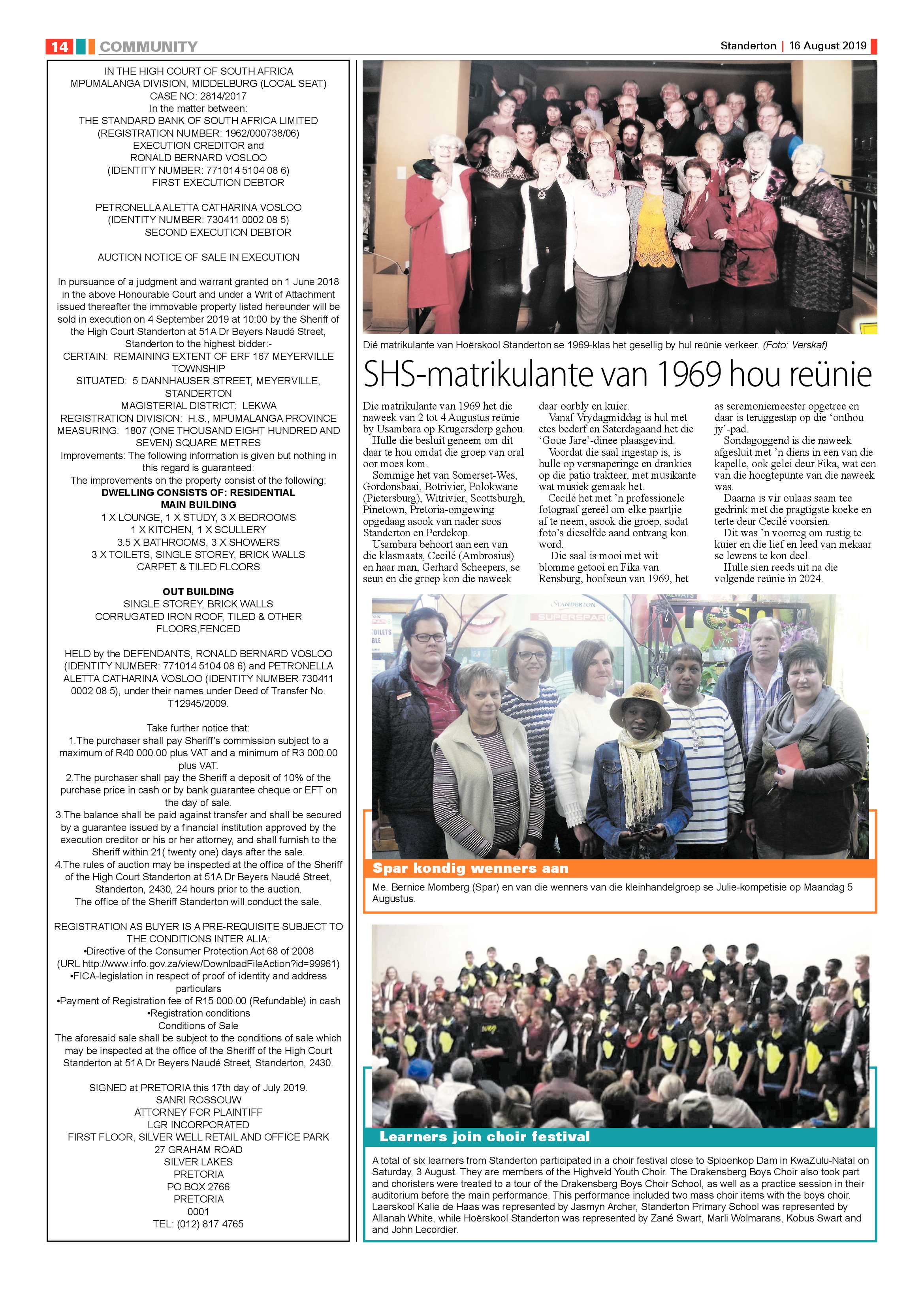 Standerton Advertiser 16 August 2019 page 14