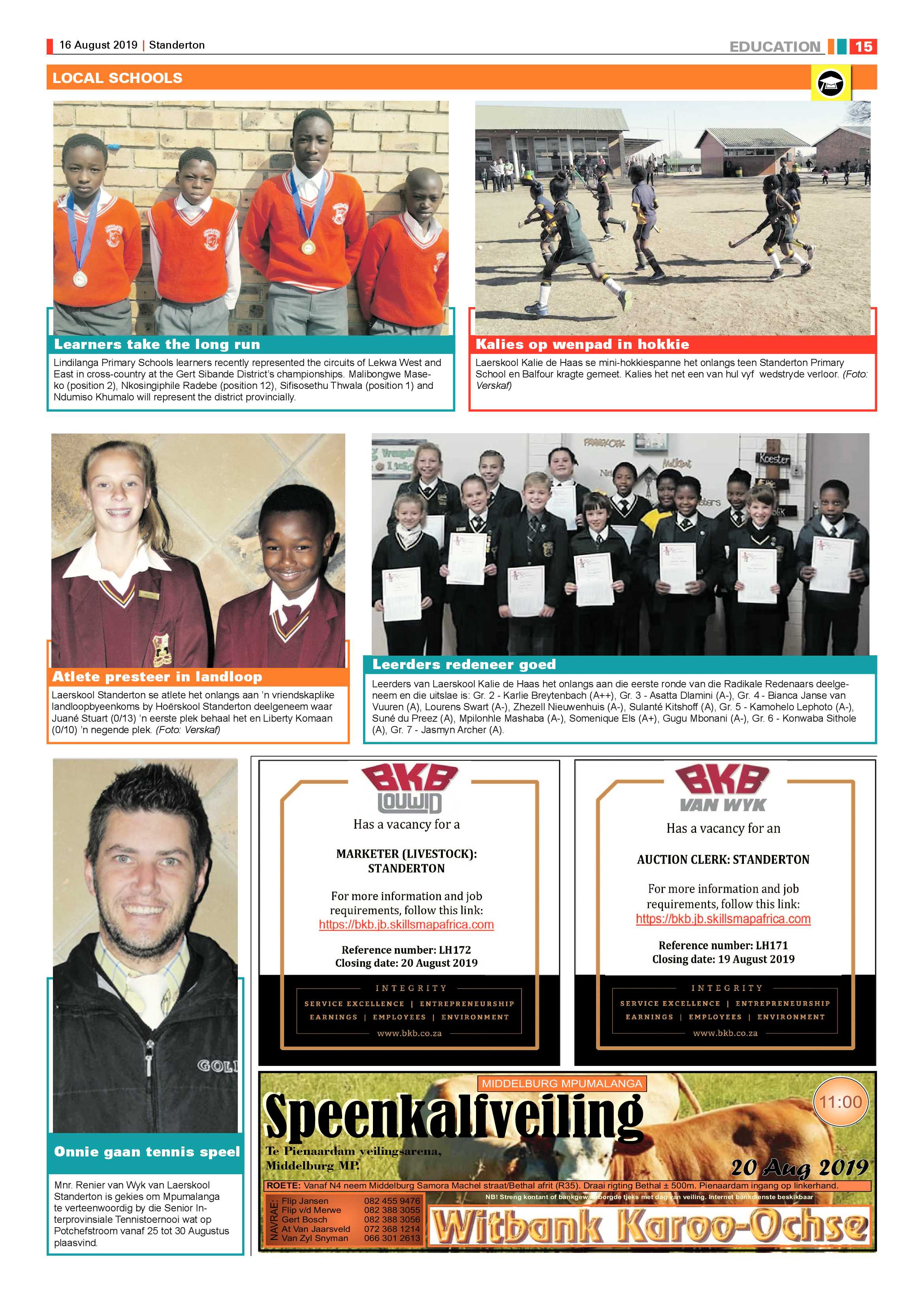 Standerton Advertiser 16 August 2019 page 15
