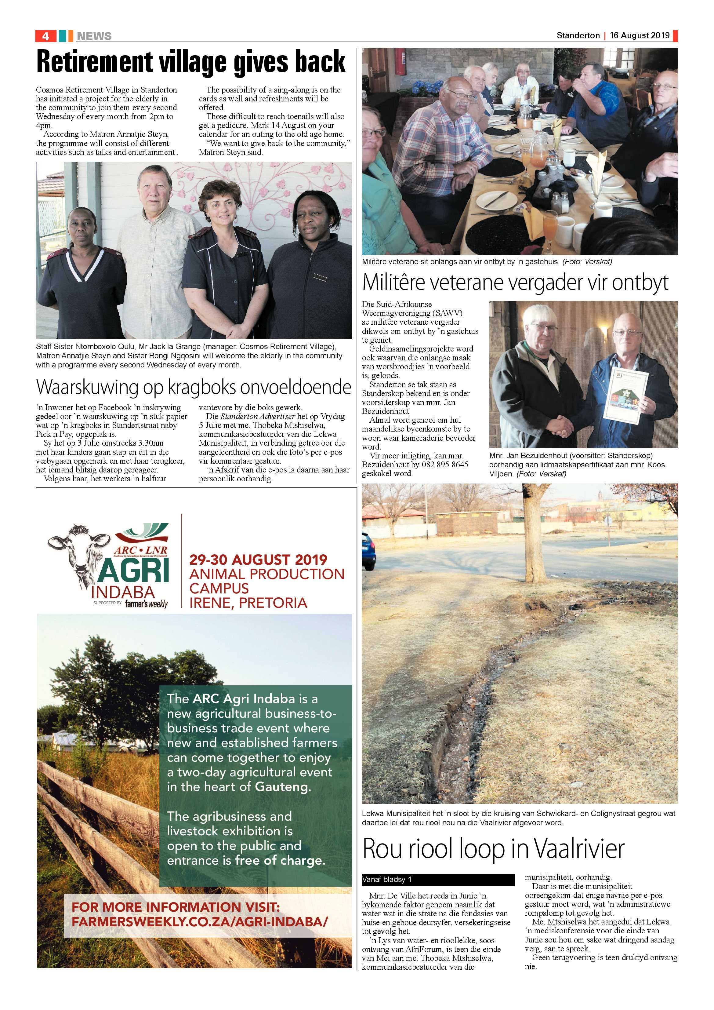 Standerton Advertiser 16 August 2019 page 4