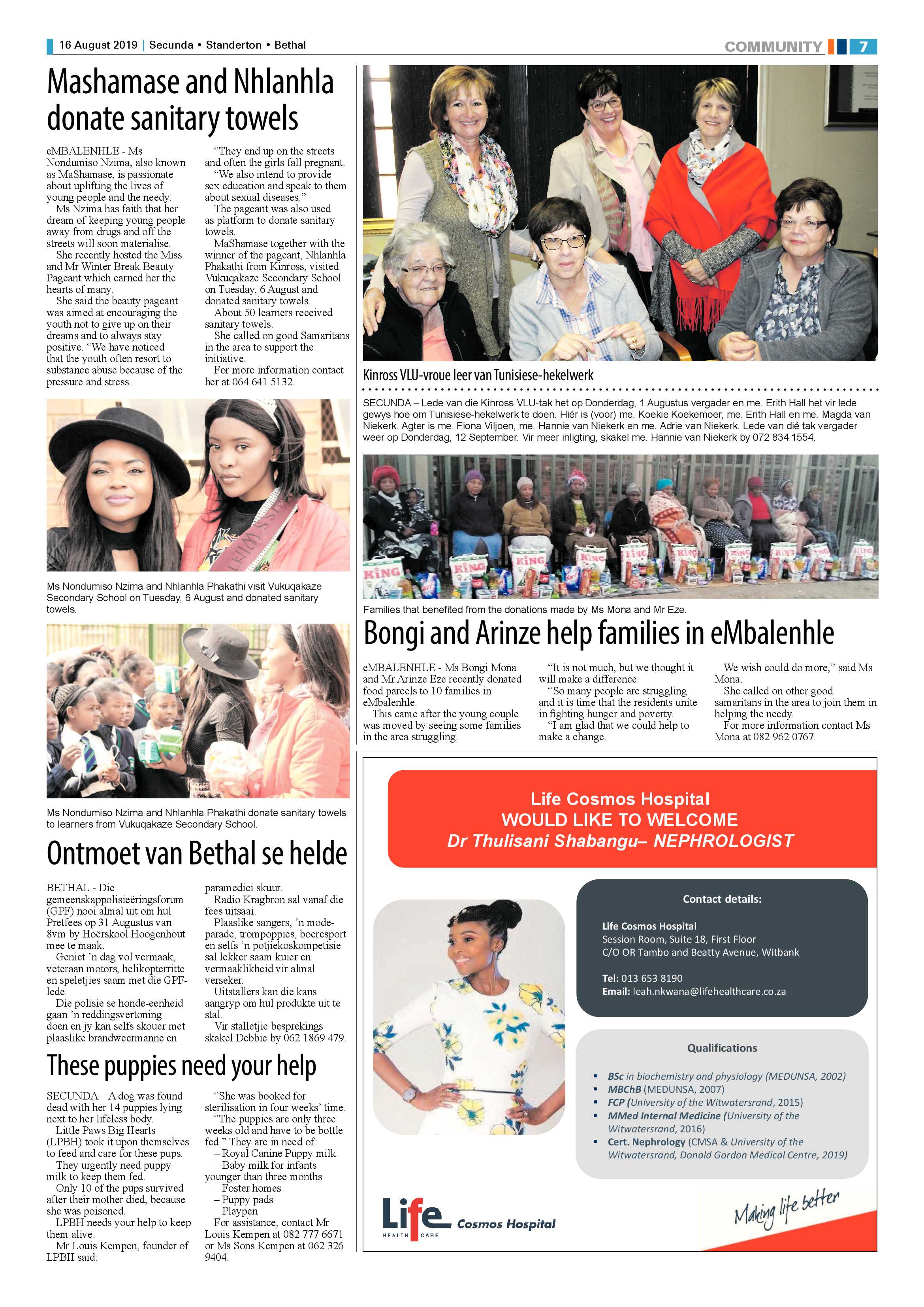 Standerton Advertiser 16 August 2019 page 7