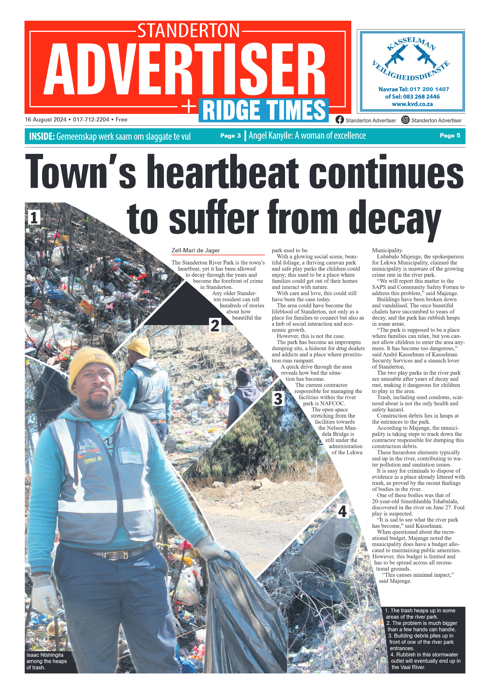 Standerton Advertiser 16 August 2024 page 1
