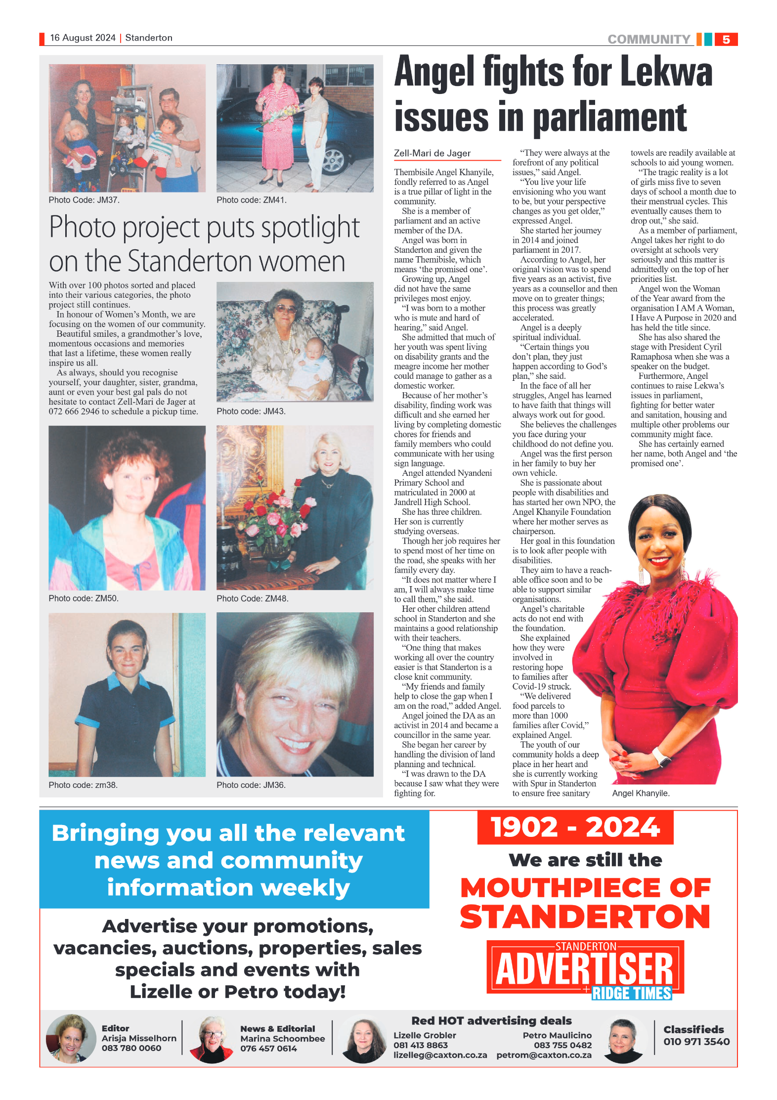 Standerton Advertiser 16 August 2024 page 5