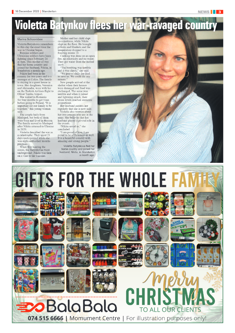 Standerton Advertiser 16 Dec 2022 page 3