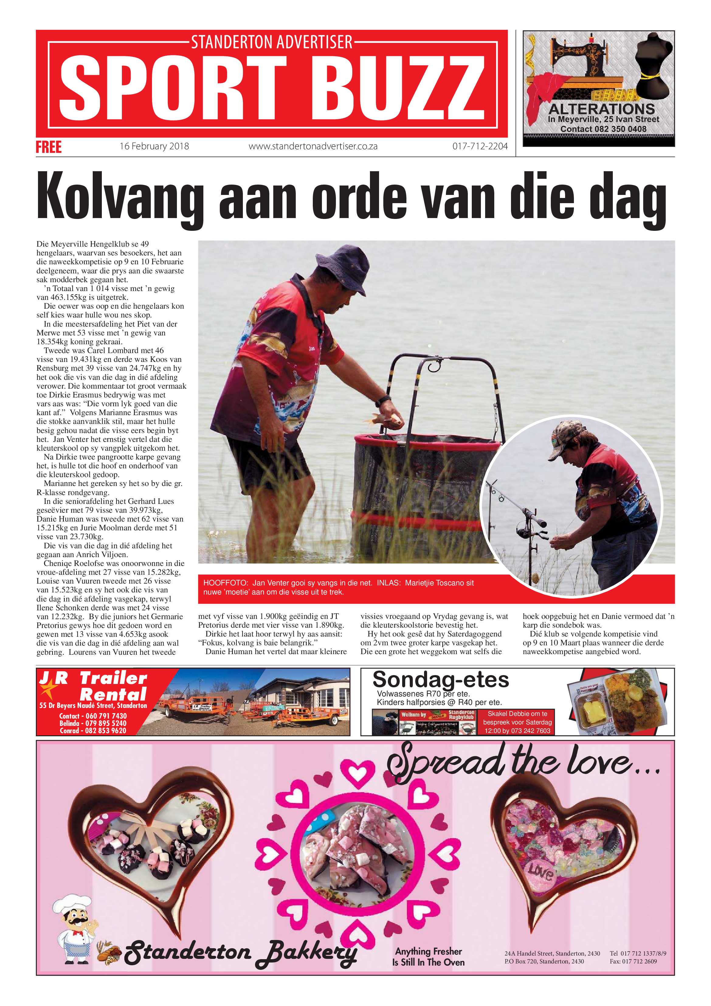 Standerton Advertiser 16 February 2018 page 11