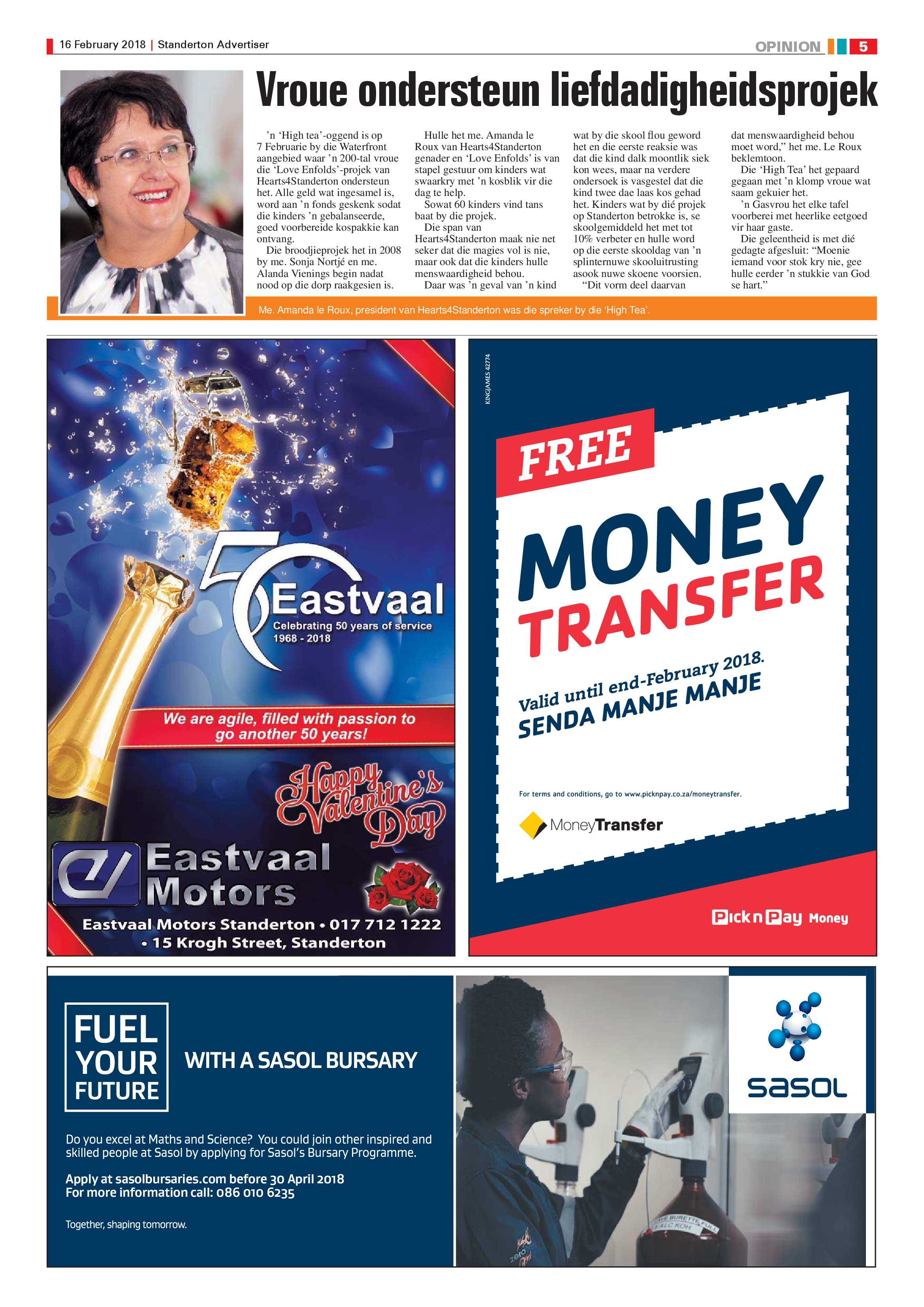 Standerton Advertiser 16 February 2018 page 5