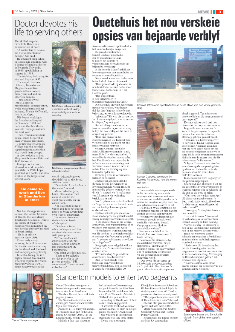 Standerton Advertiser 16 February 2024 page 3