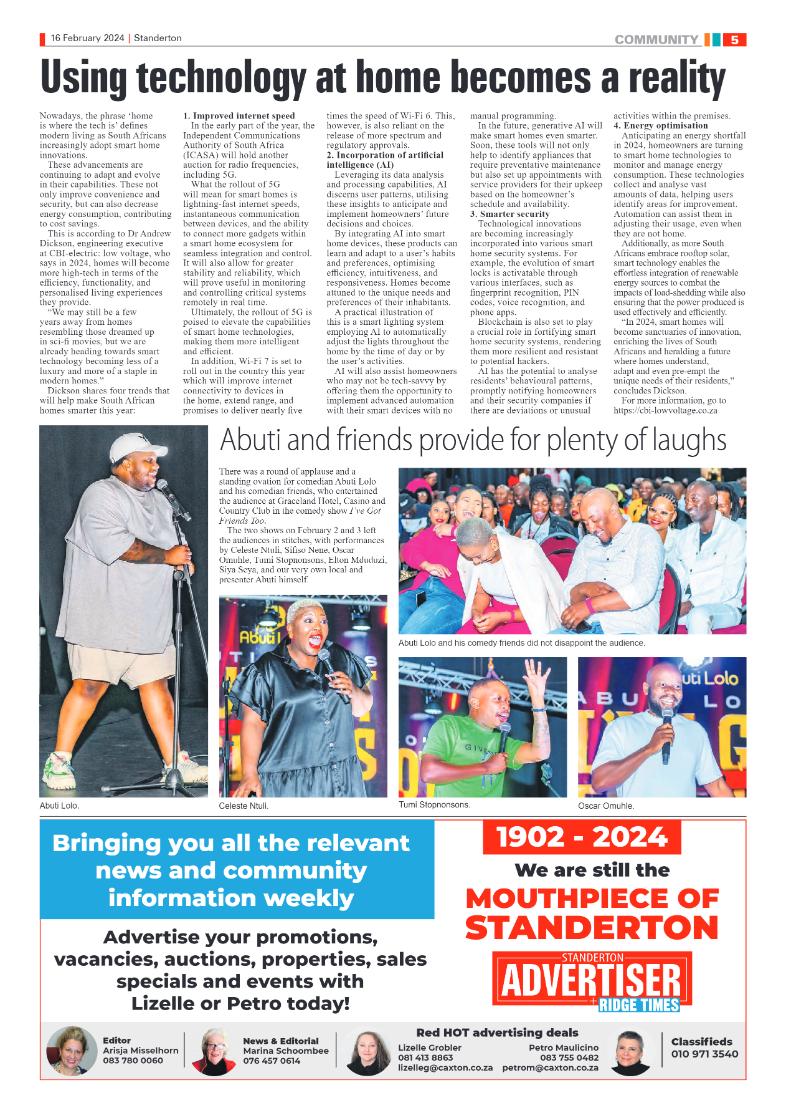 Standerton Advertiser 16 February 2024 page 5