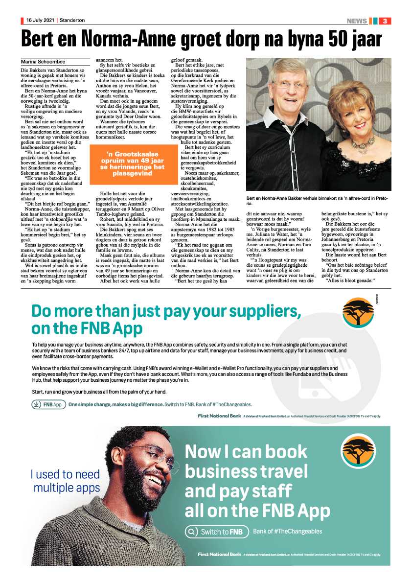 Standerton Advertiser 16 July 2021 page 3