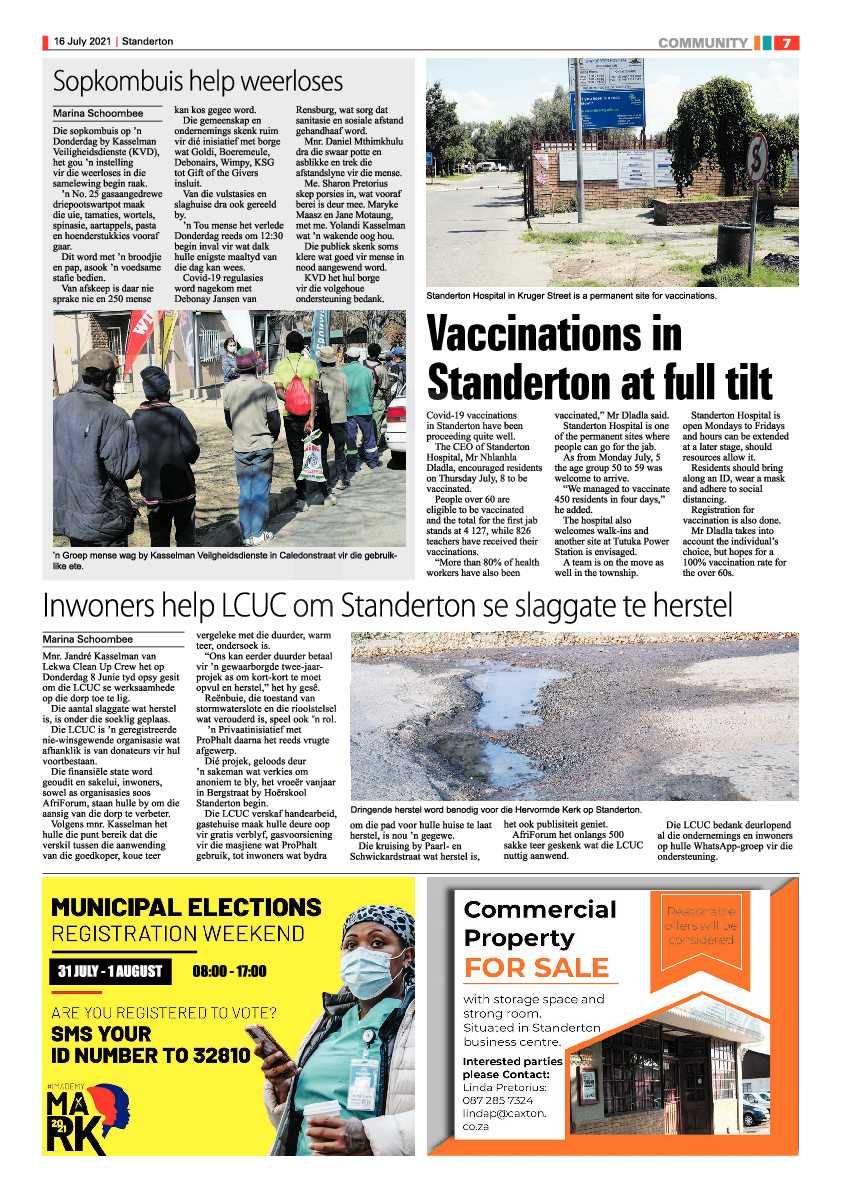 Standerton Advertiser 16 July 2021 page 7